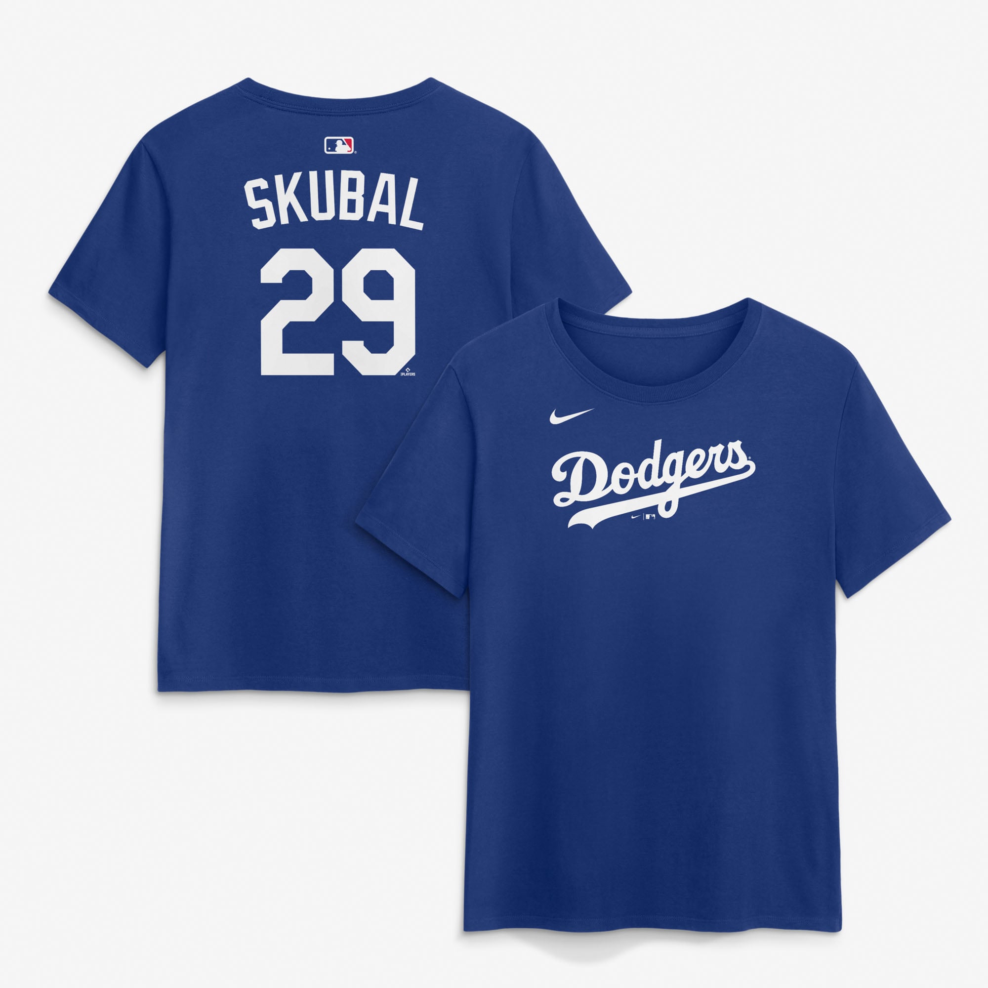 T-shirt Nike Tarik Skubal Royal Los Angeles Dodgers pour femmes, avec nom et numéro