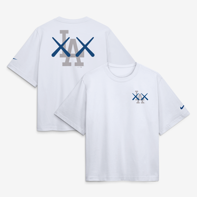 Los Angeles Dodgers Nike x KAWS Women's Boxy T-Shirt - White