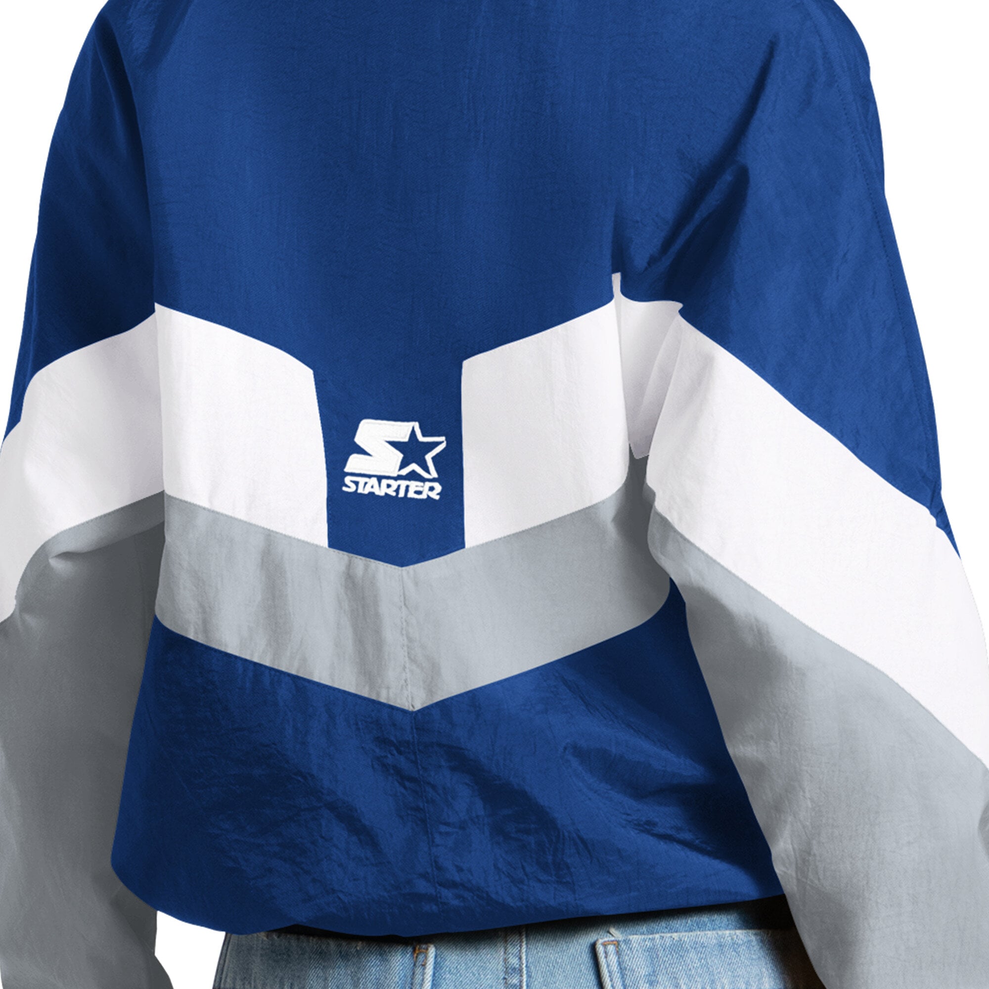 Pull à col zippé Starter Royal Los Angeles Dodgers Yardline pour femme