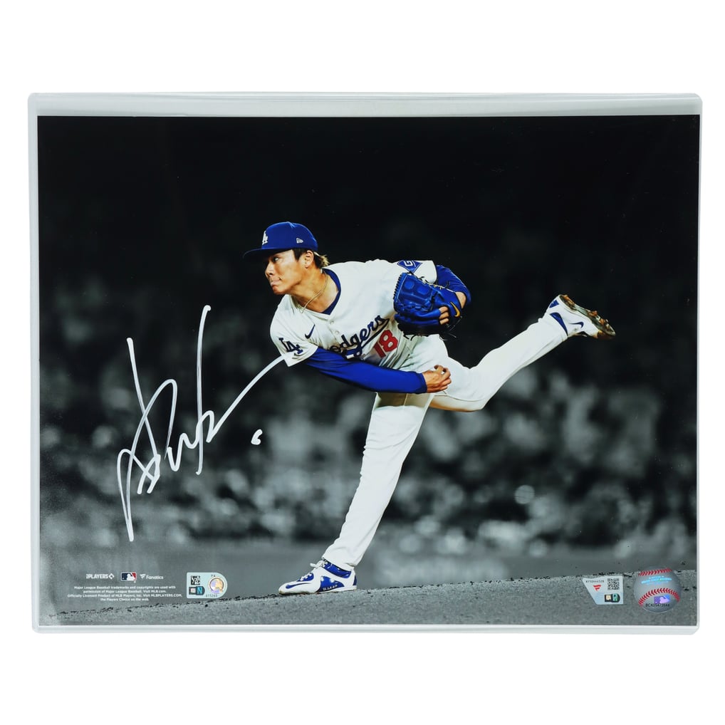 Fanatics Authentic ドジャース 山本由伸 直筆サイン入り 11 × 14 