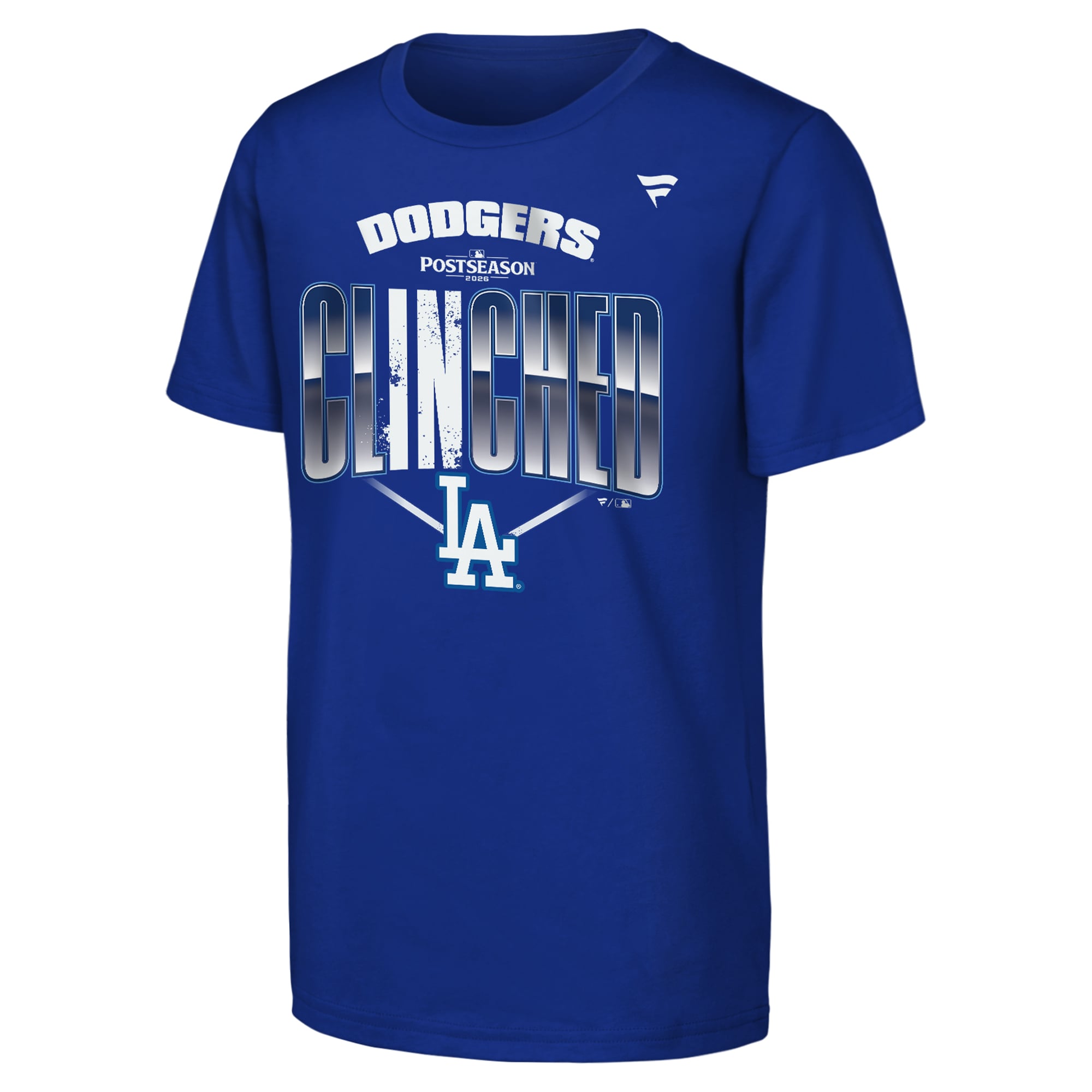 T-shirt Youth Fanatics Royal Los Angeles Dodgers 2026 MLB Postseason Locker Room