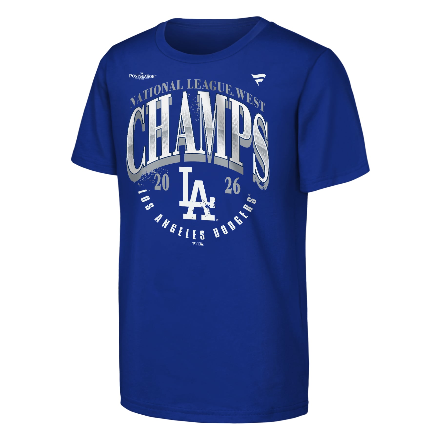 T-shirt Youth Fanatics Royal Los Angeles Dodgers Champions de la Division Ouest Ligue Nationale 2026