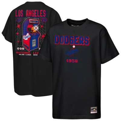  Los Angeles Dodgers Mitchell & Ness Youth Retro Arcade T-Shirt - Black
