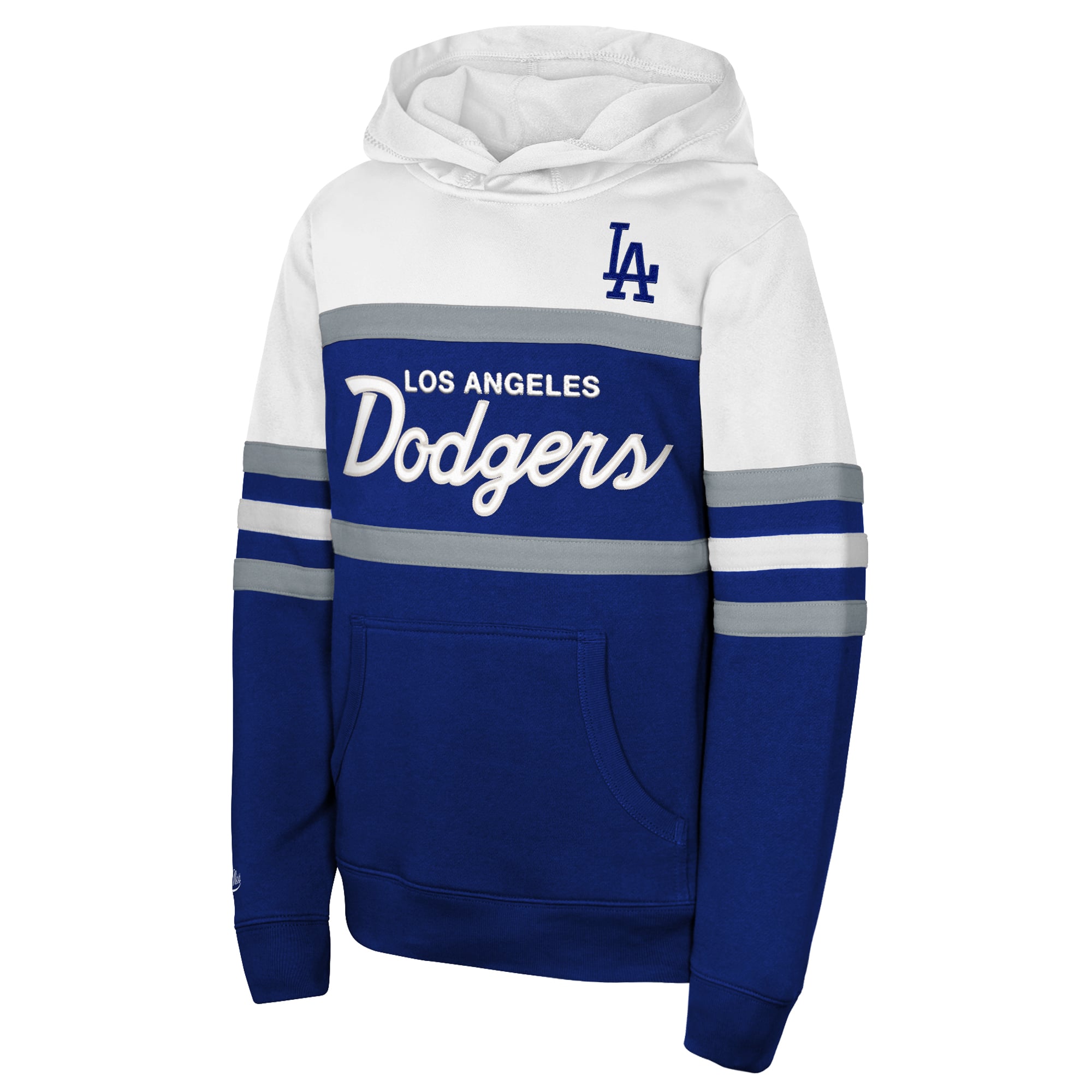 Sweat à capuche Mitchell & Ness Royal pour enfant, l'effigie de l'entraîneur-chef des Dodgers Los Angeles.