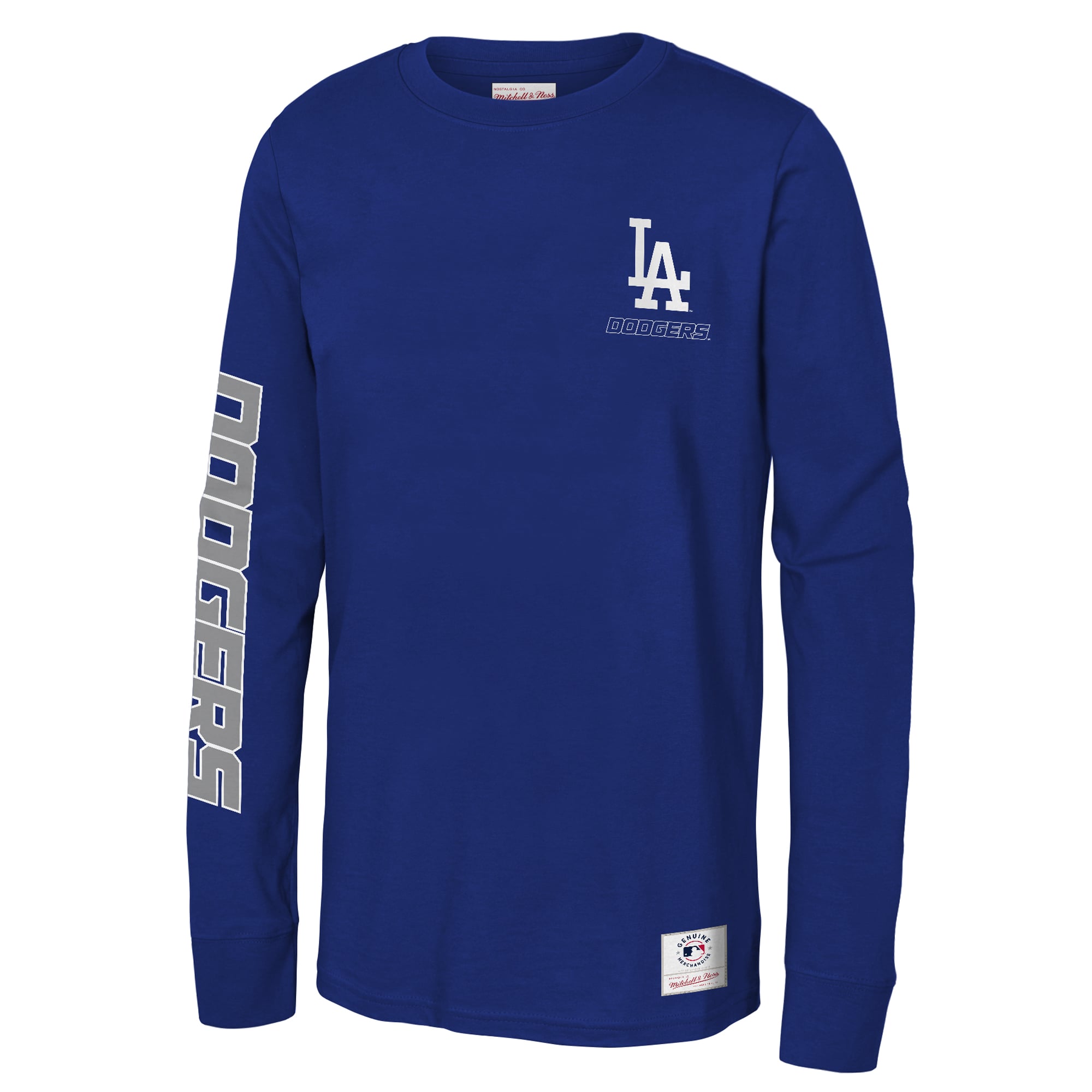 T-shirt à manches longues Mitchell & Ness Royal Los Angeles Dodgers Triple Play pour enfant