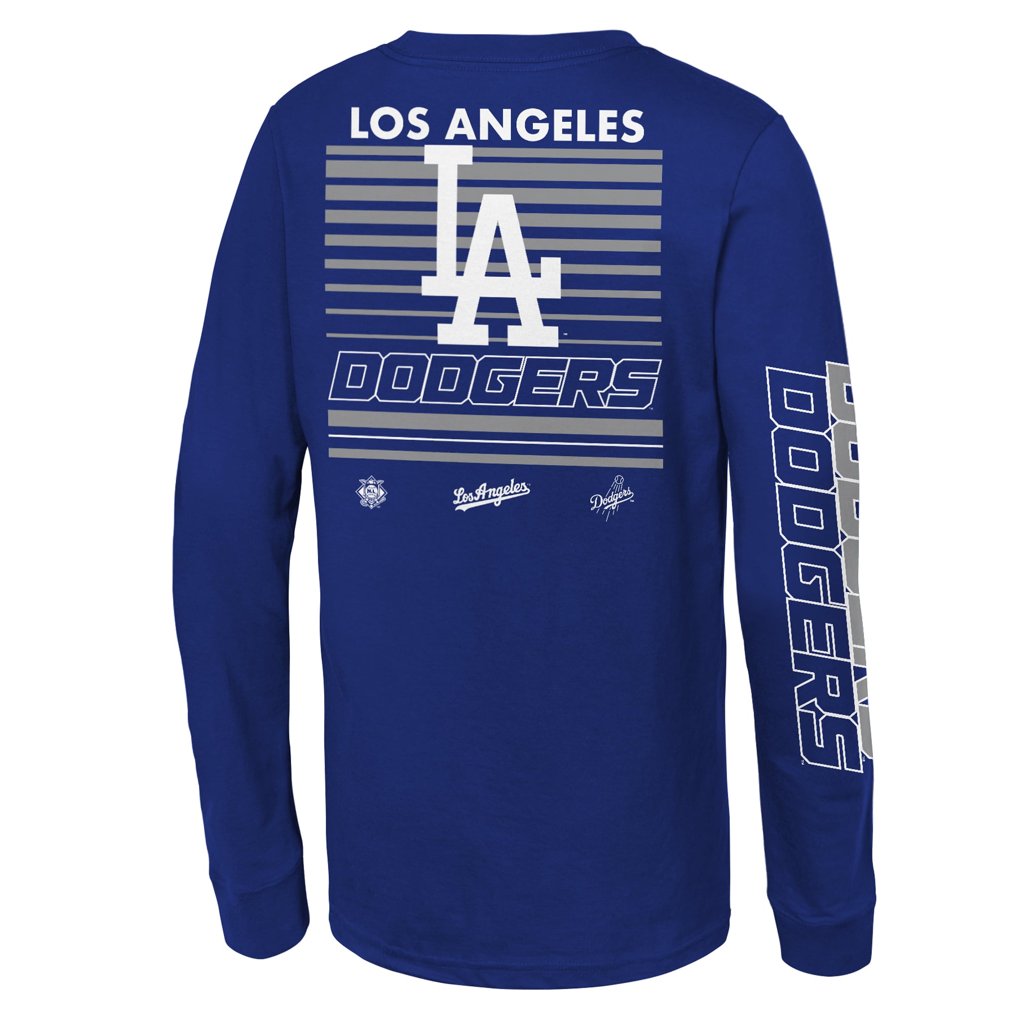 T-shirt à manches longues Mitchell & Ness Royal Los Angeles Dodgers Triple Play pour enfant