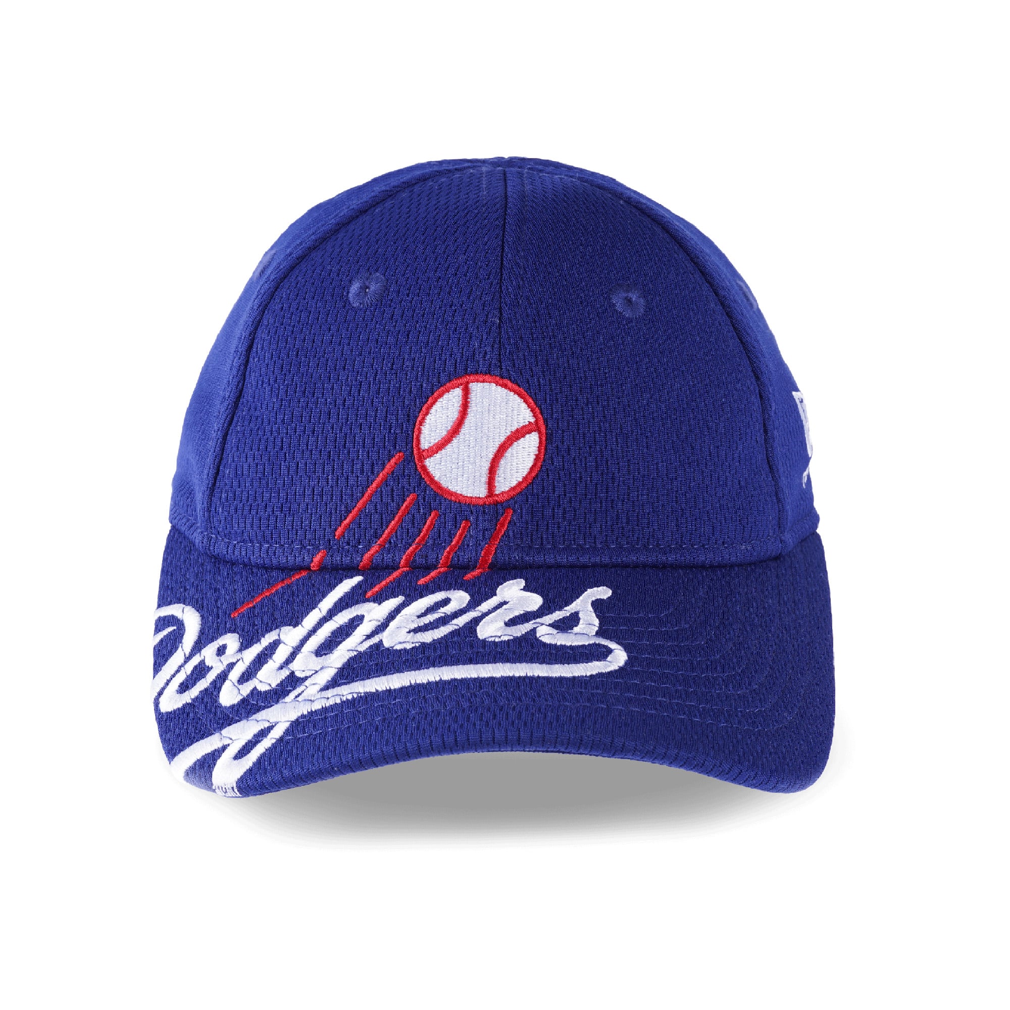 Youth New Era Dark Blue Los Angeles Dodgers Oversized Logo Flex 39THIRTY Hat