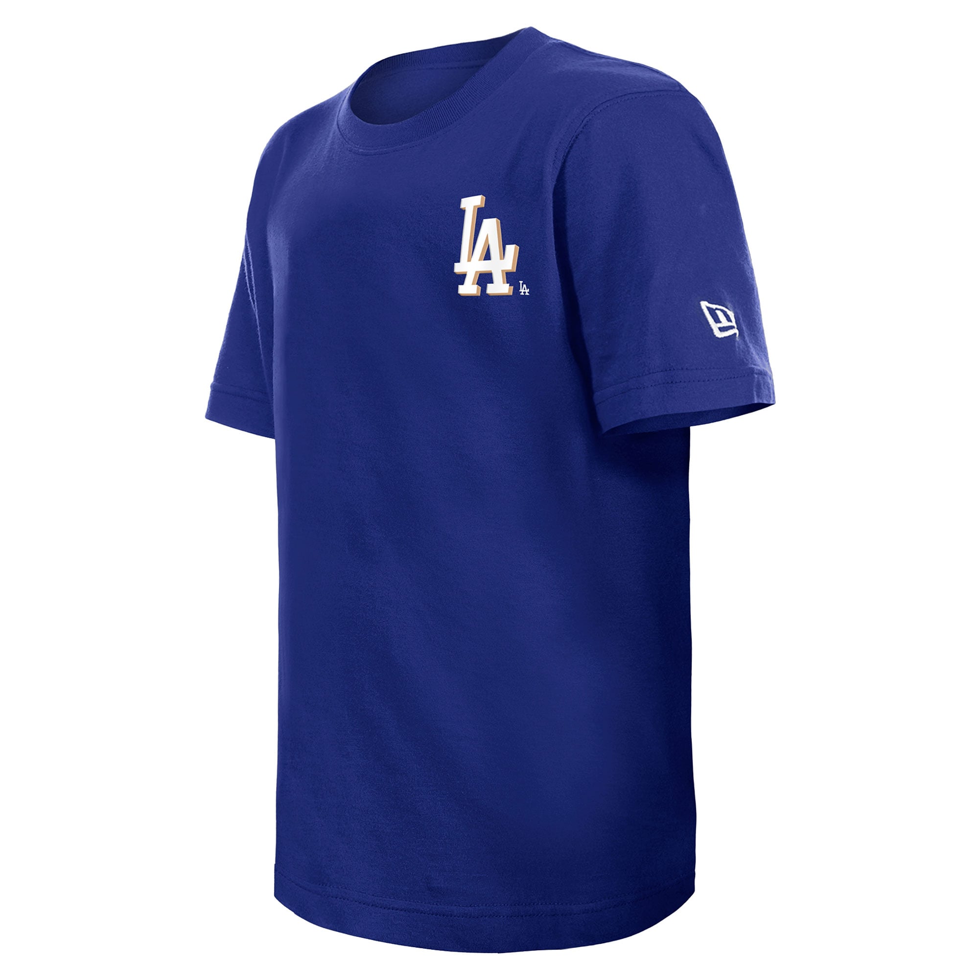 T-shirt New Era Royal Los Angeles Dodgers pour jeunes avec logo dessin animé