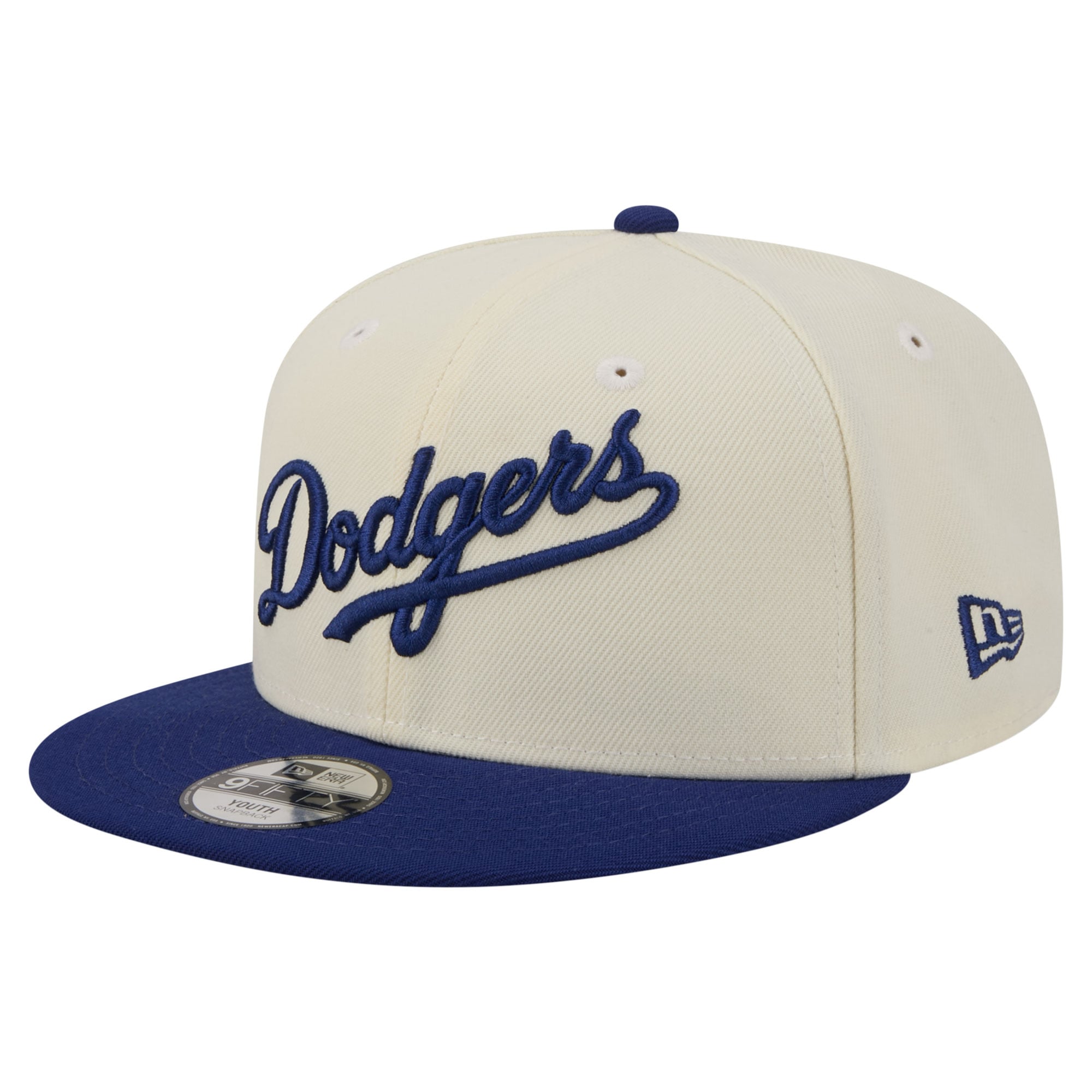 Youth New Era  White Los Angeles Dodgers Two-Tone 9FIFTY Snapback Hat