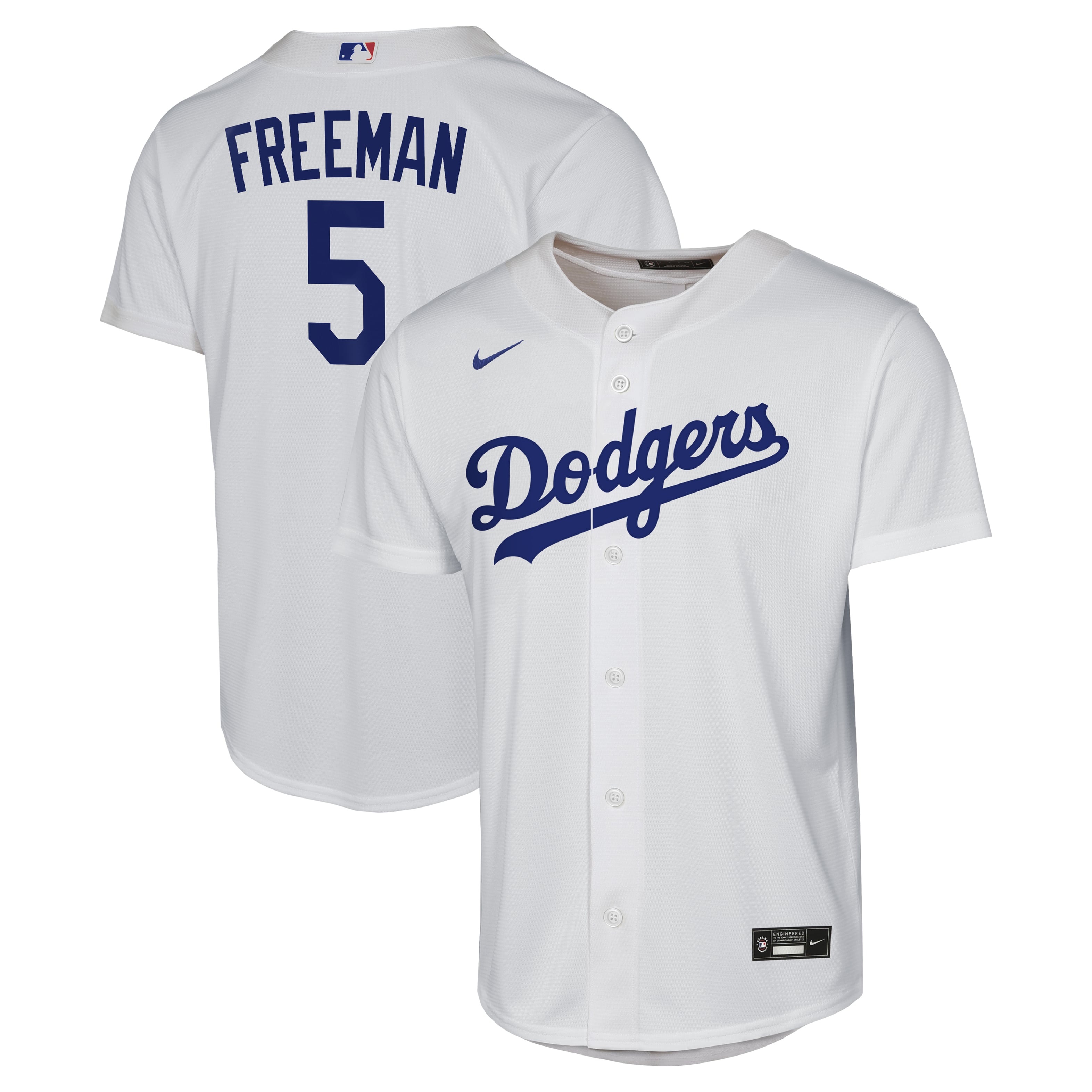 Maillot réplique domicile Nike Freddie Freeman blanc des Dodgers de Los Angeles pour jeunes