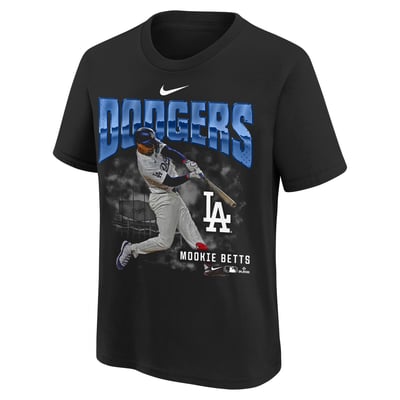 Mookie Betts Los Angeles Dodgers Nike Youth Oversized Player T-Shirt - Black