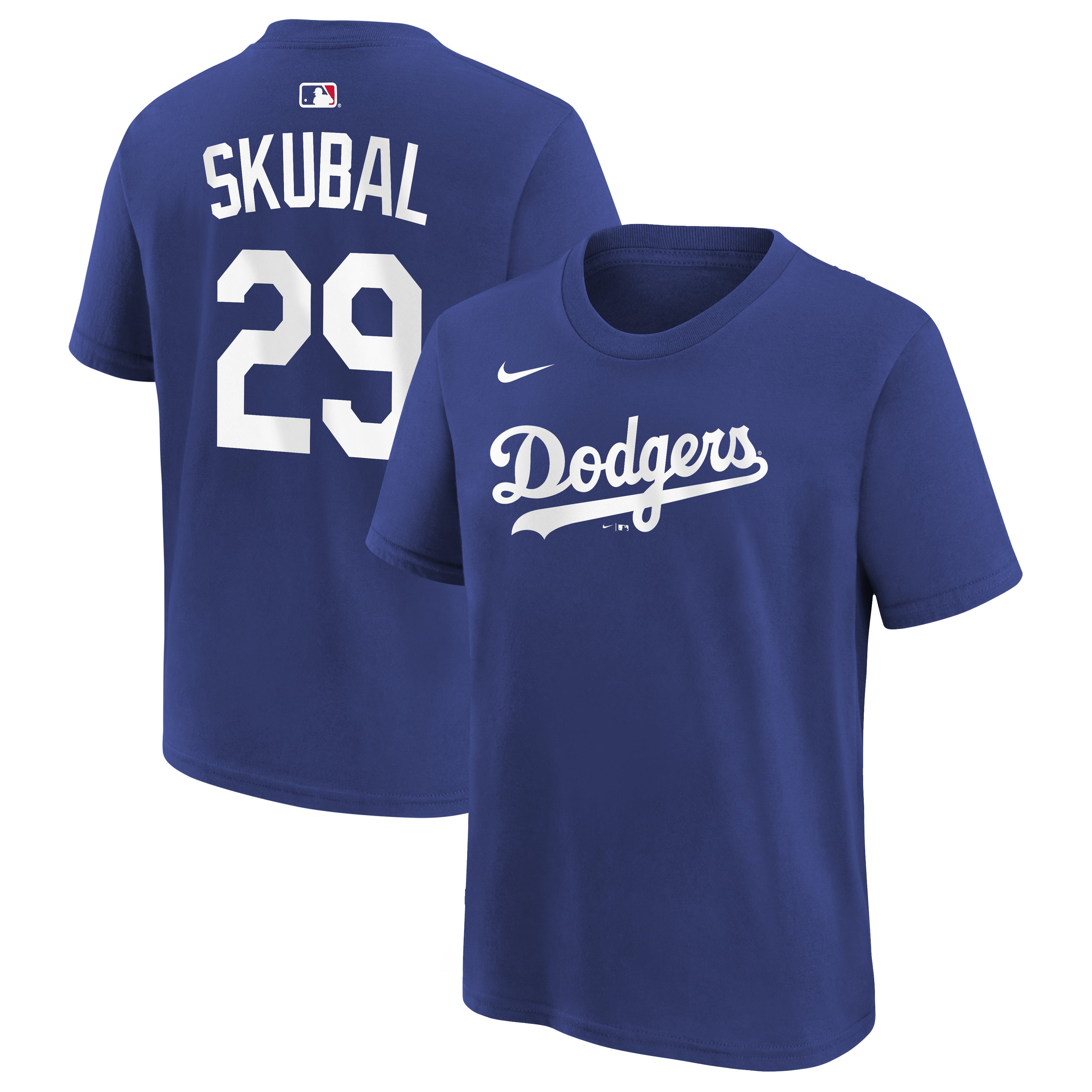 Youth Nike Tarik Skubal Royal Los Angeles Dodgers Name & Number T-Shirt