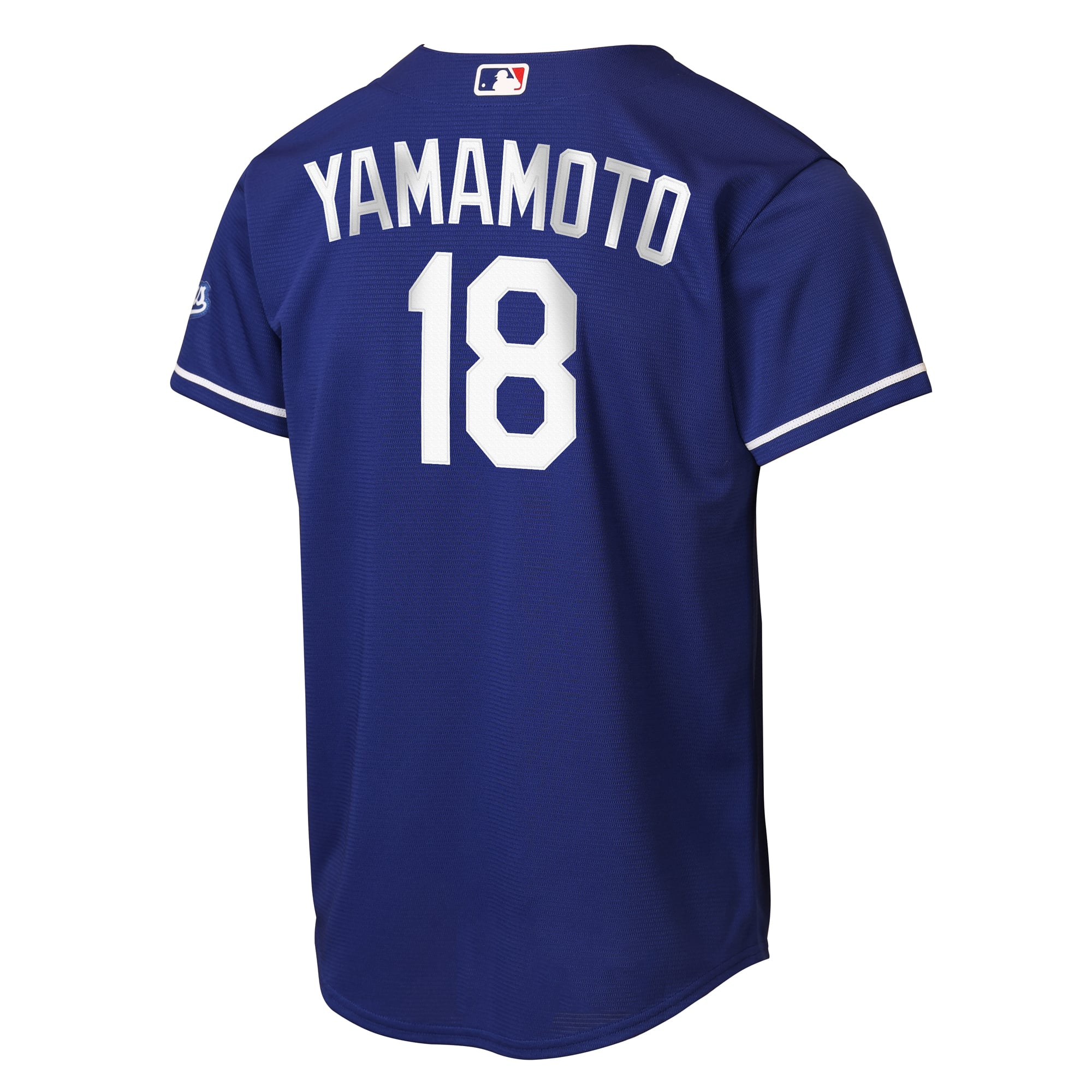 Maillot alternatif Nike Yoshinobu Yamamoto Royal Los Angeles Dodgers pour jeunes