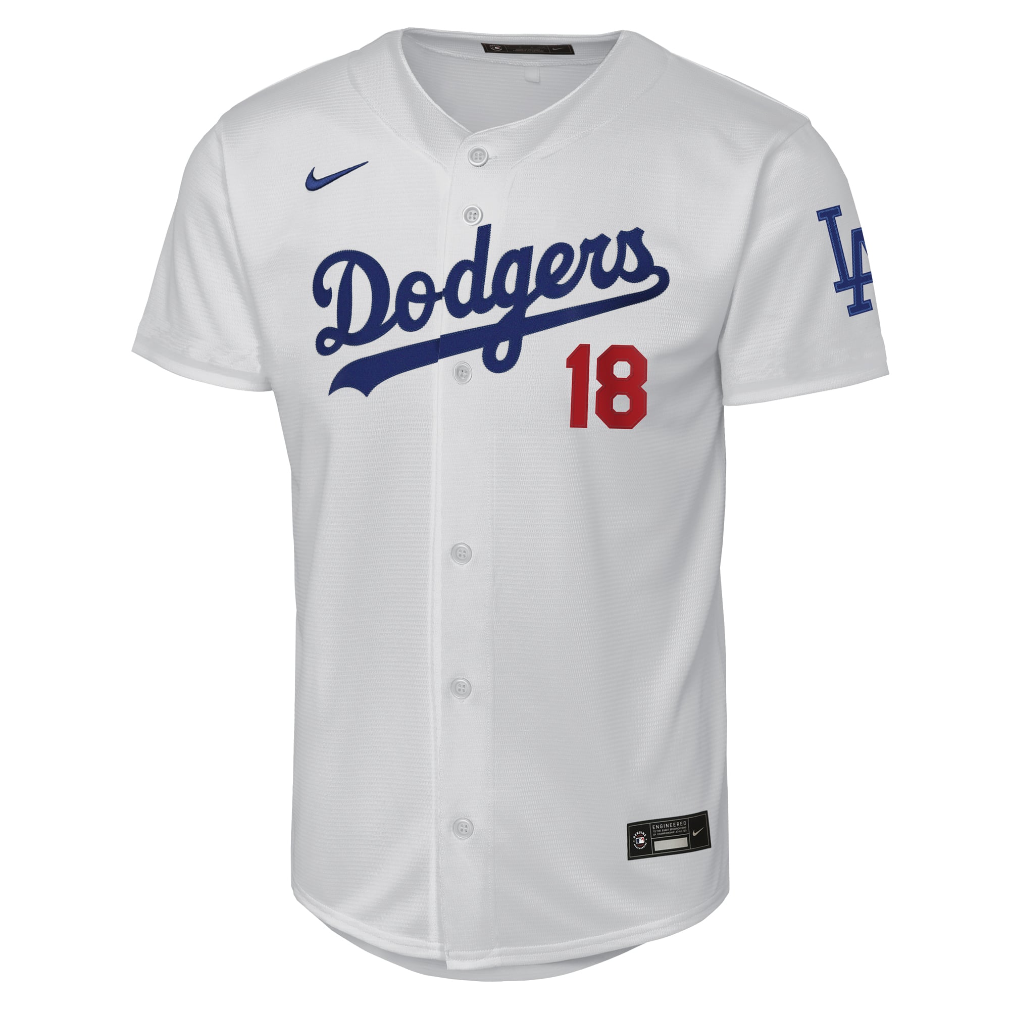 Maillot domicile Nike Yoshinobu Yamamoto blanc des Dodgers de Los Angeles pour jeunes