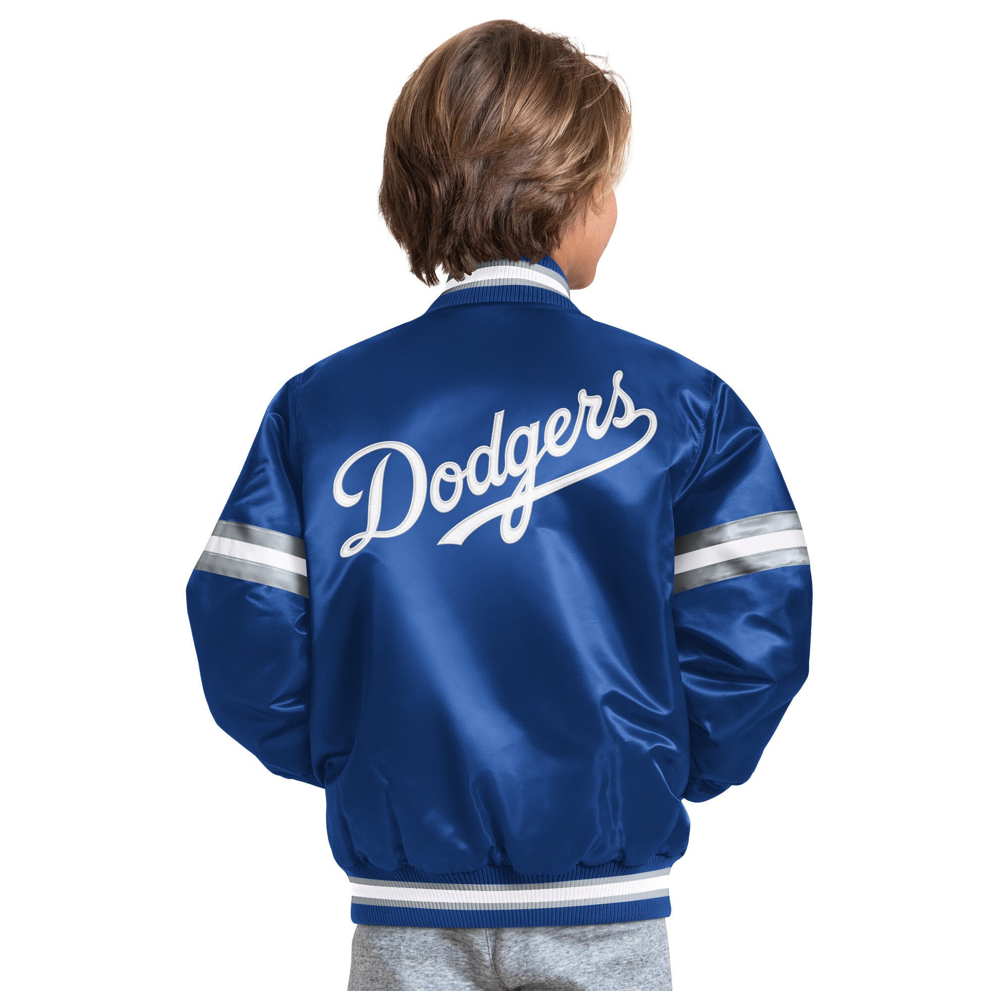 Veste Youth Starter Royal Los Angeles Dodgers Courtside Jr. Varsity à boutons-pression