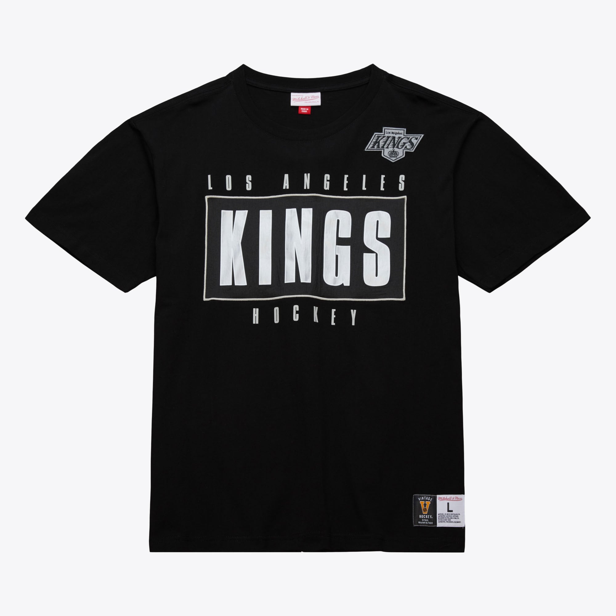 Los Angeles Kings Black Team OG 2.0 Vintage Logo Premium T-Shirt