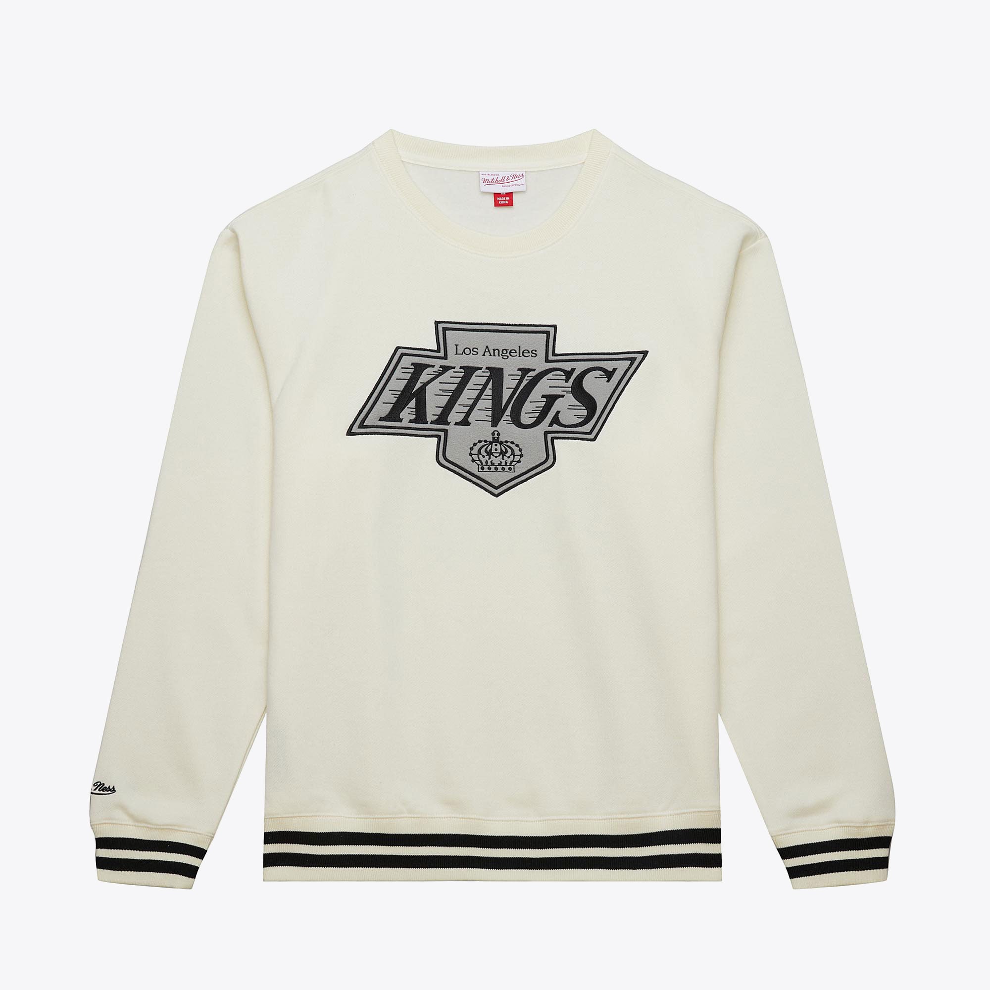 Los Angeles Kings Cream Fleece Crew Neck Pullover