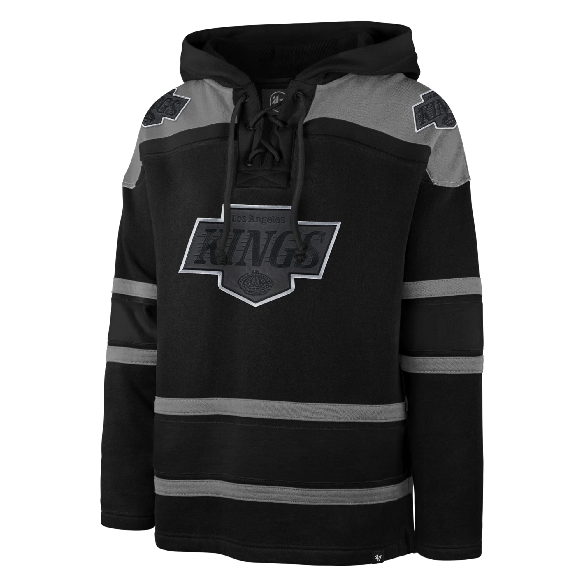 Sweat à capuche Lacer noir '47 Los Angeles Kings pour homme
