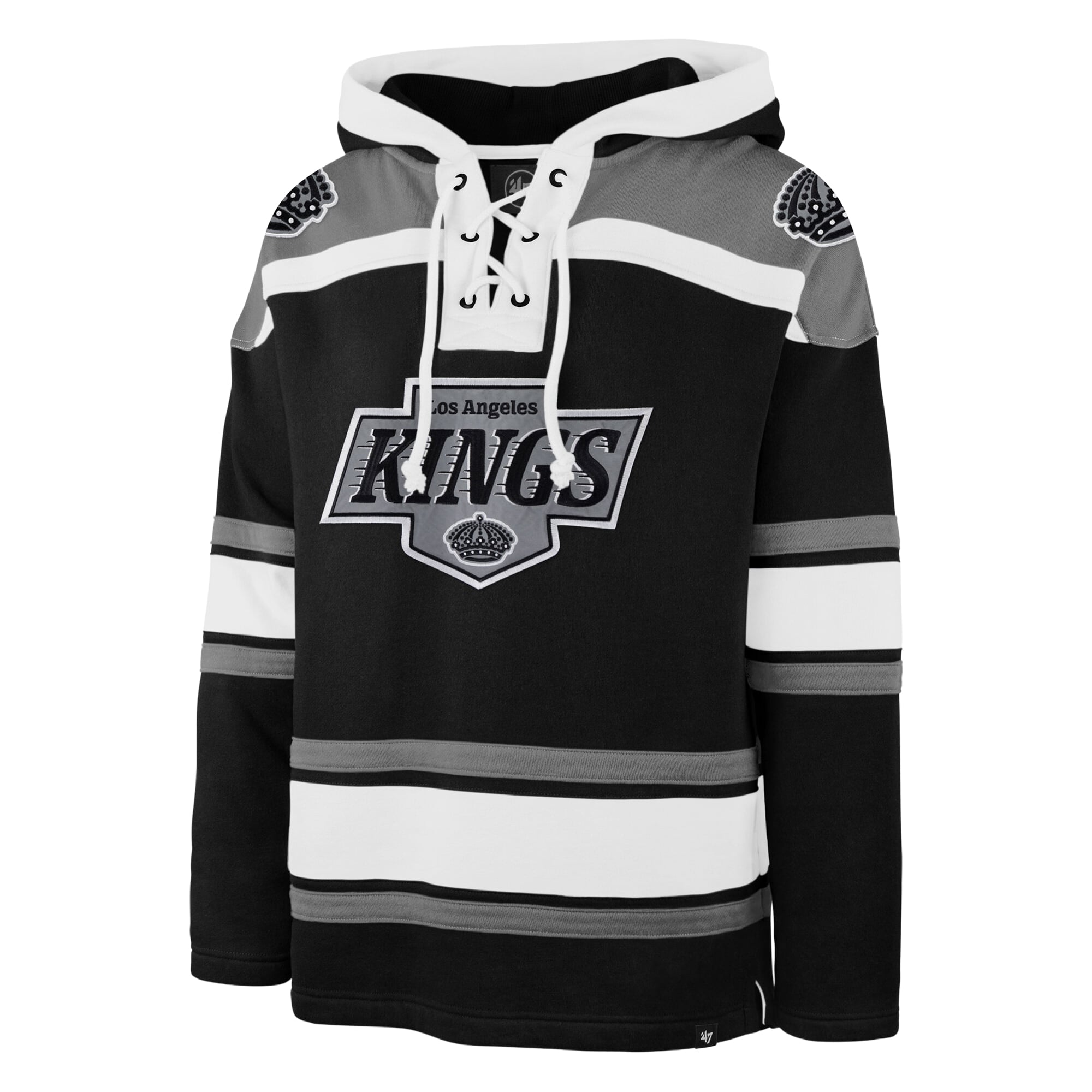 Sweat à capuche Superior Lacer noir '47 pour homme des Kings de Los Angeles