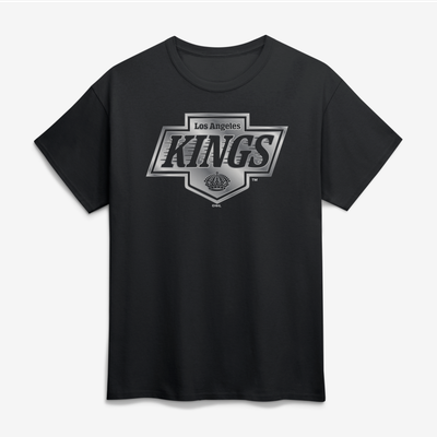 Los Angeles Kings Big & Tall Metallic Mascot T-Shirt - Black