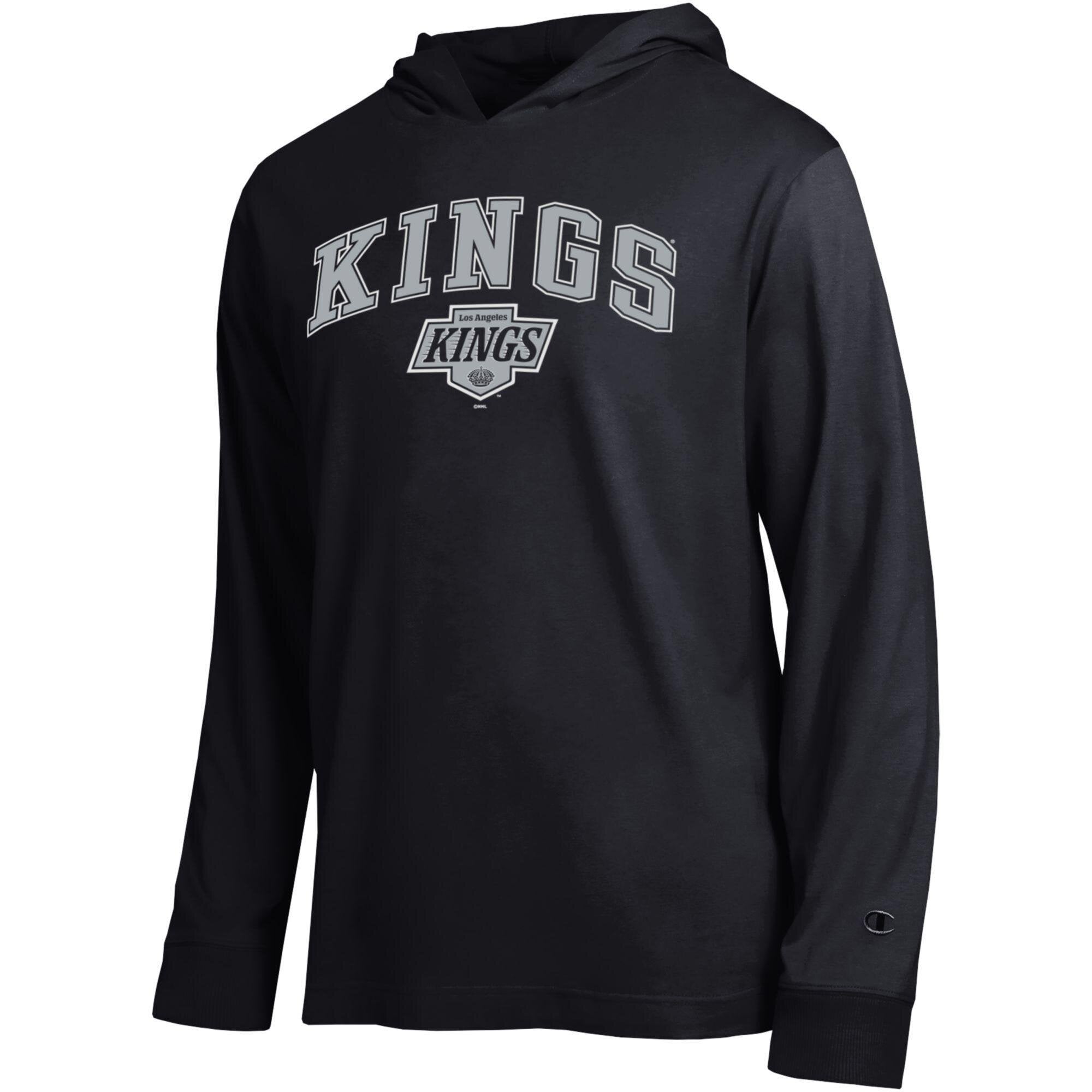 T-shirt à manches longues et capuche léger Champion noir Los Angeles Kings All-Star pour homme