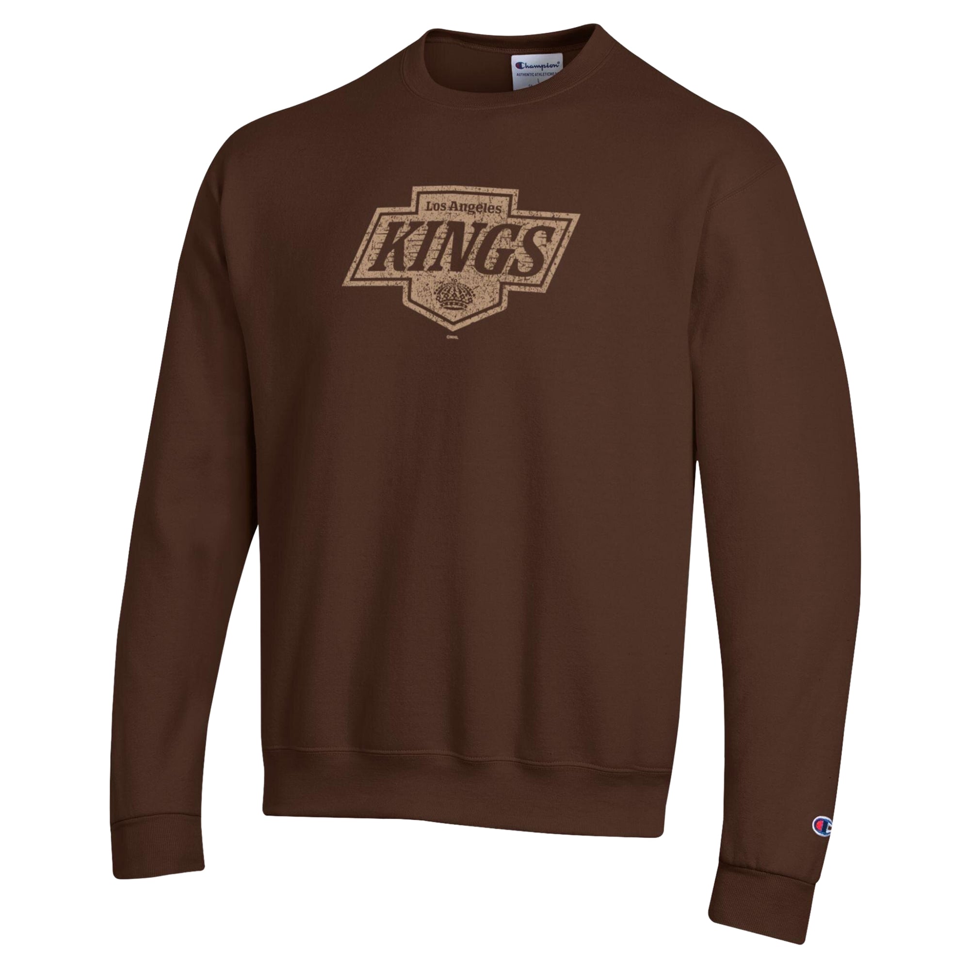 Sweat-shirt Champion marron pour homme, Los Angeles Kings Eco Powerblend