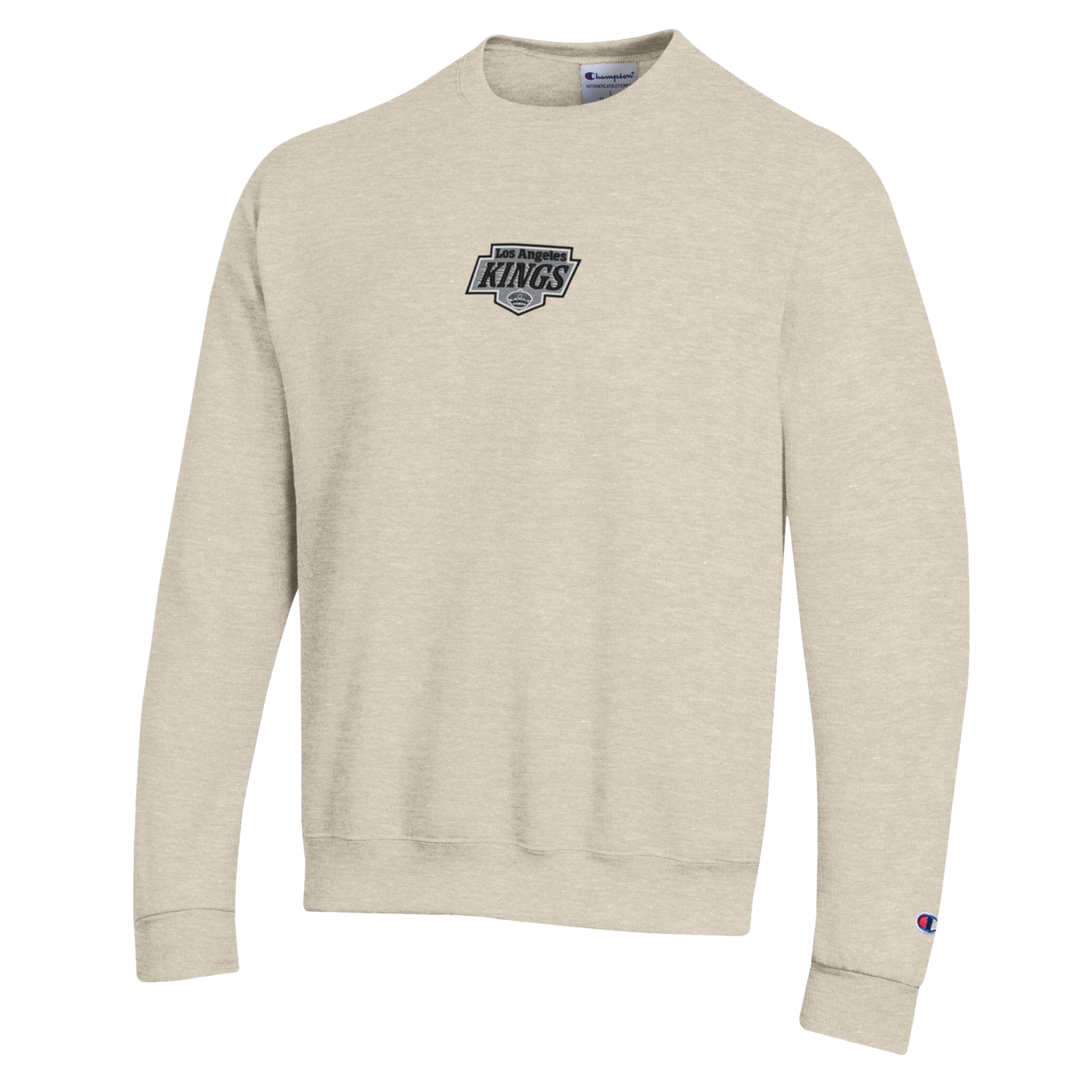 Men's Champion  Oatmeal Los Angeles Kings Eco Powerblend Sweatshirt