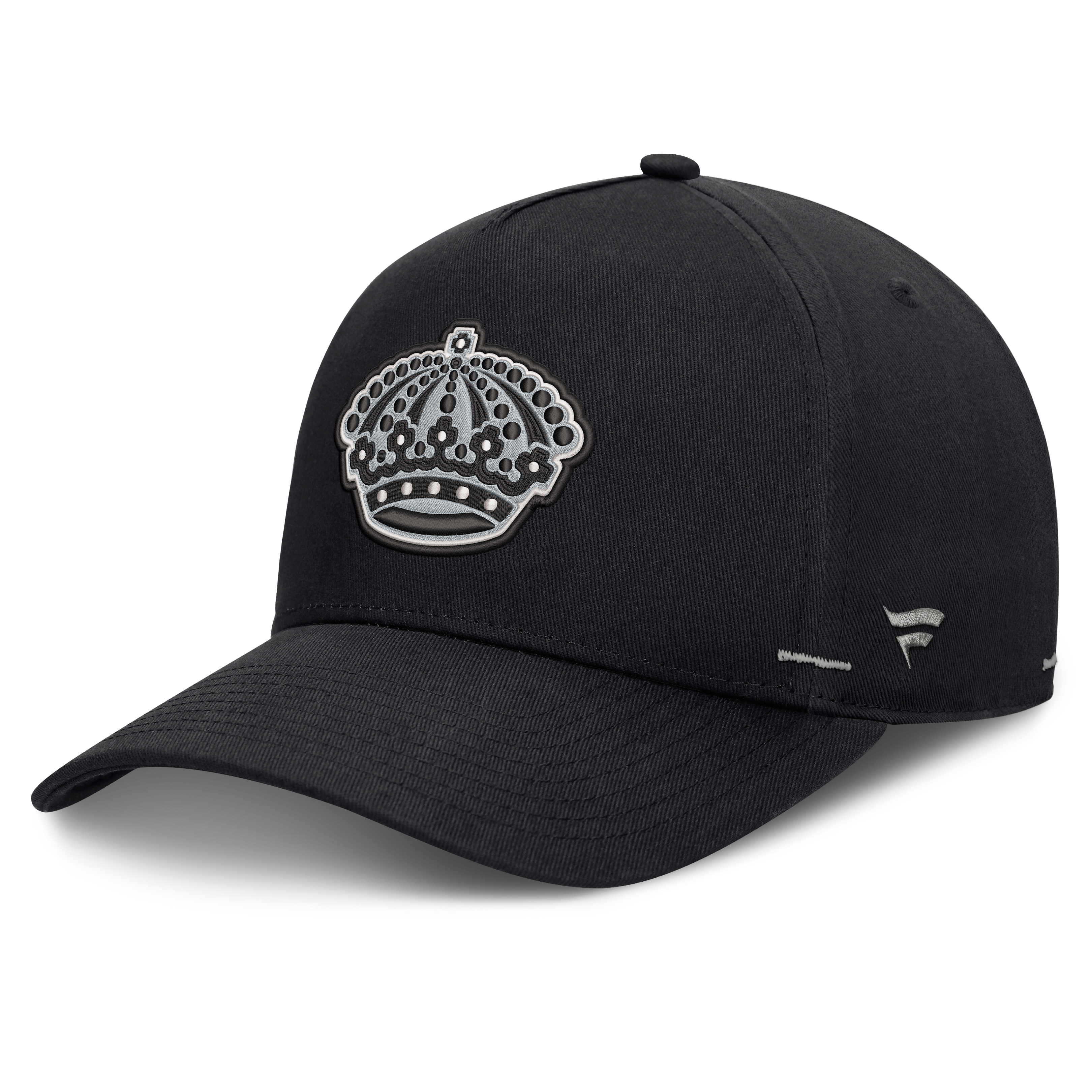 Casquette ajustable Fanatics noire pour homme, Los Angeles Kings, modèle alternatif authentique Pro Rink A-Frame.