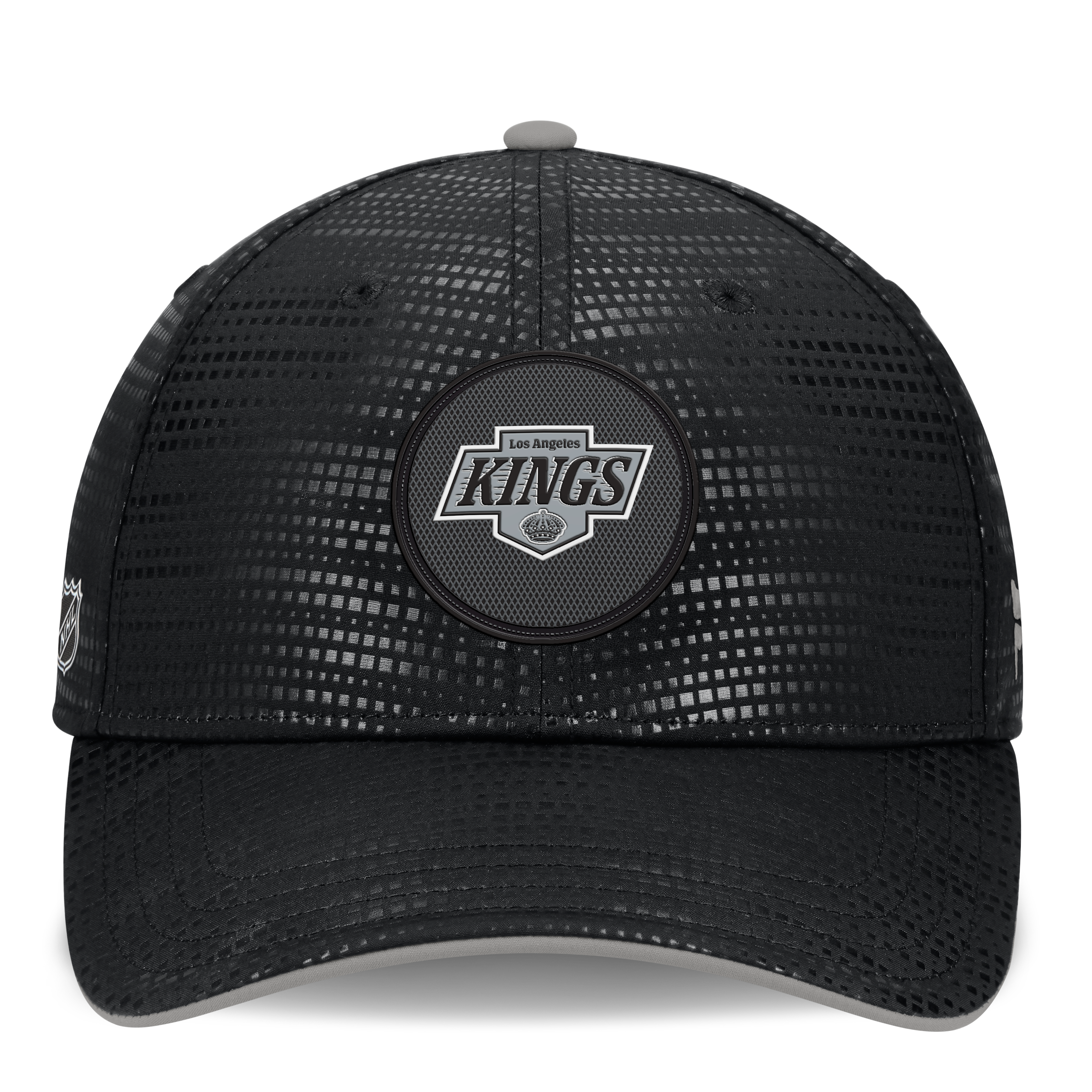 Men's Fanatics Black Los Angeles Kings Authentic Pro Rink Debossed Stretch Fit Hat
