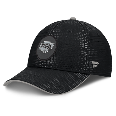 Men's Los Angeles Kings Fanatics Black Authentic Pro Rink Debossed Stretch Fit Hat