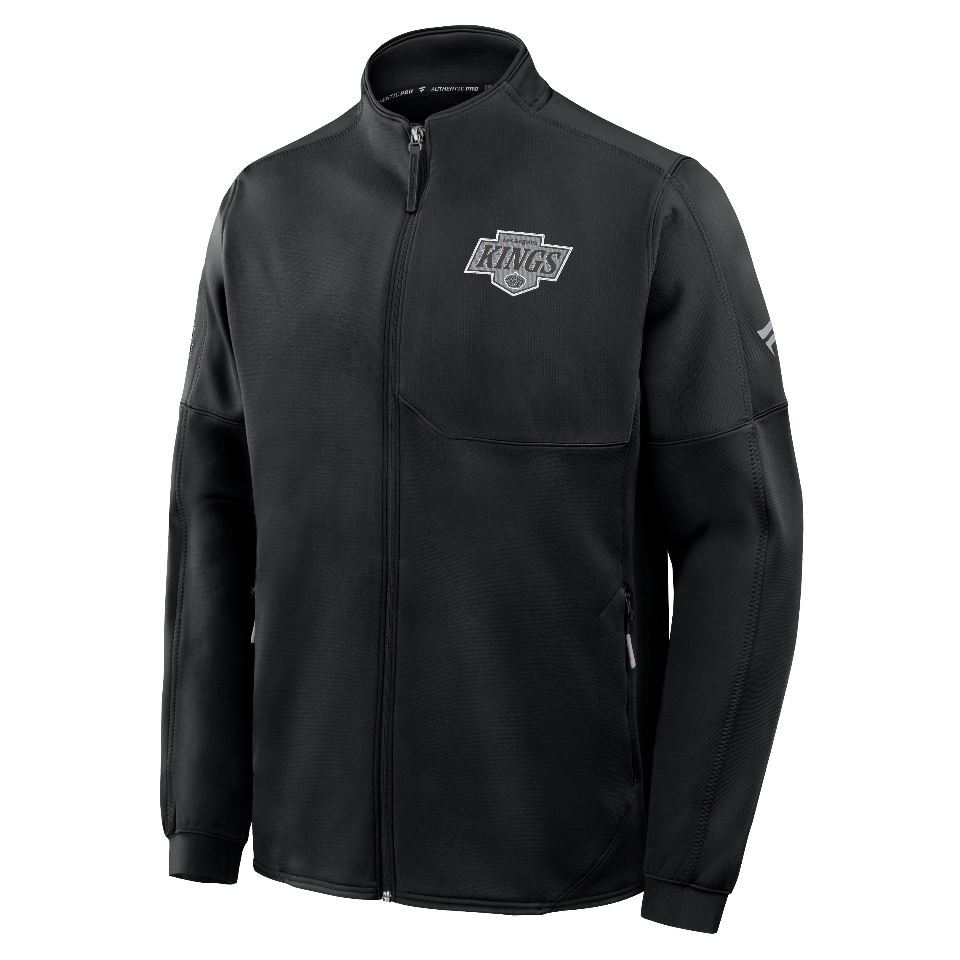 Men's Fanatics Black Los Angeles Kings Authentic Pro Rink Fleece Full-Zip Jacket
