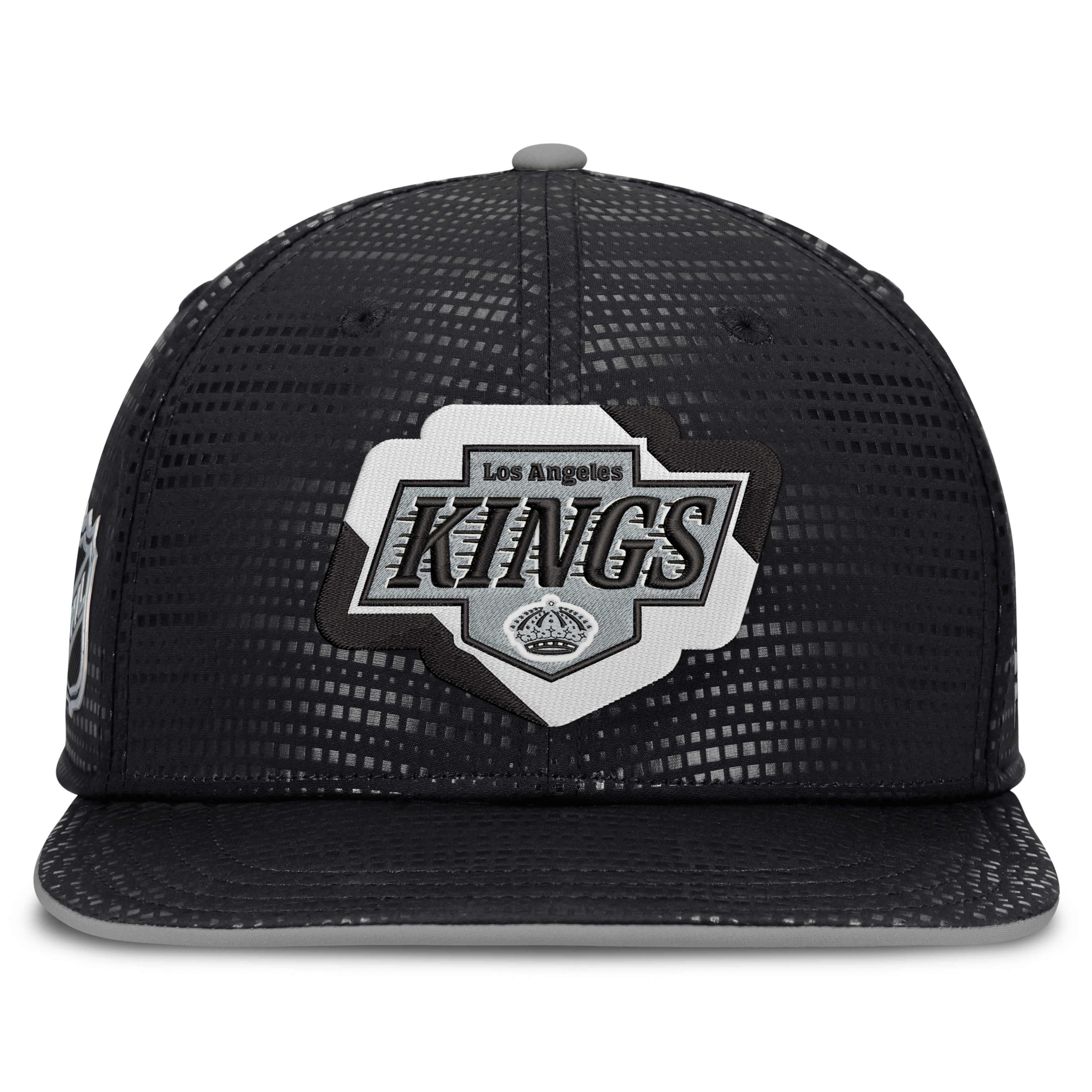 Men's Fanatics Black Los Angeles Kings Authentic Pro Rink Square Visor Snapback Hat