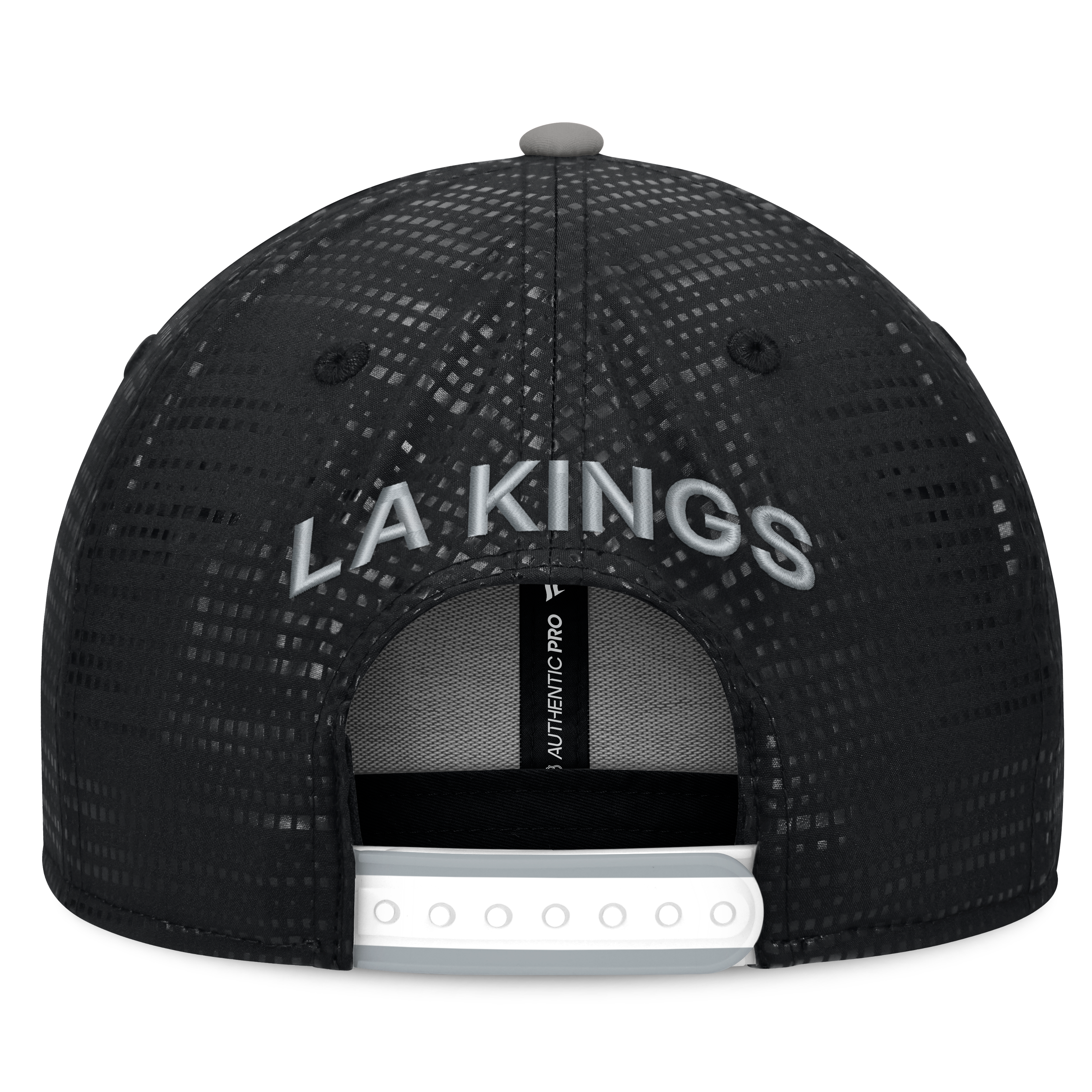 Men's Fanatics Black Los Angeles Kings Authentic Pro Rink Square Visor Snapback Hat