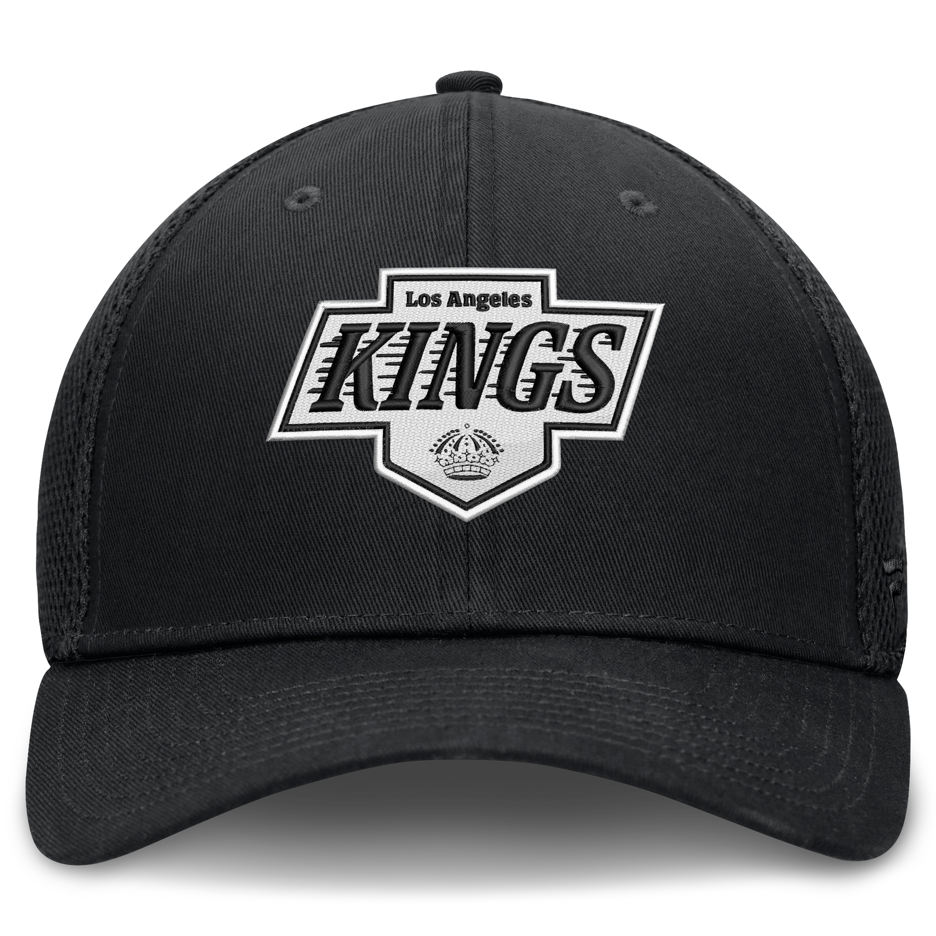 Men's Fanatics  Black Los Angeles Kings Tonal Meshback Stretch Hat