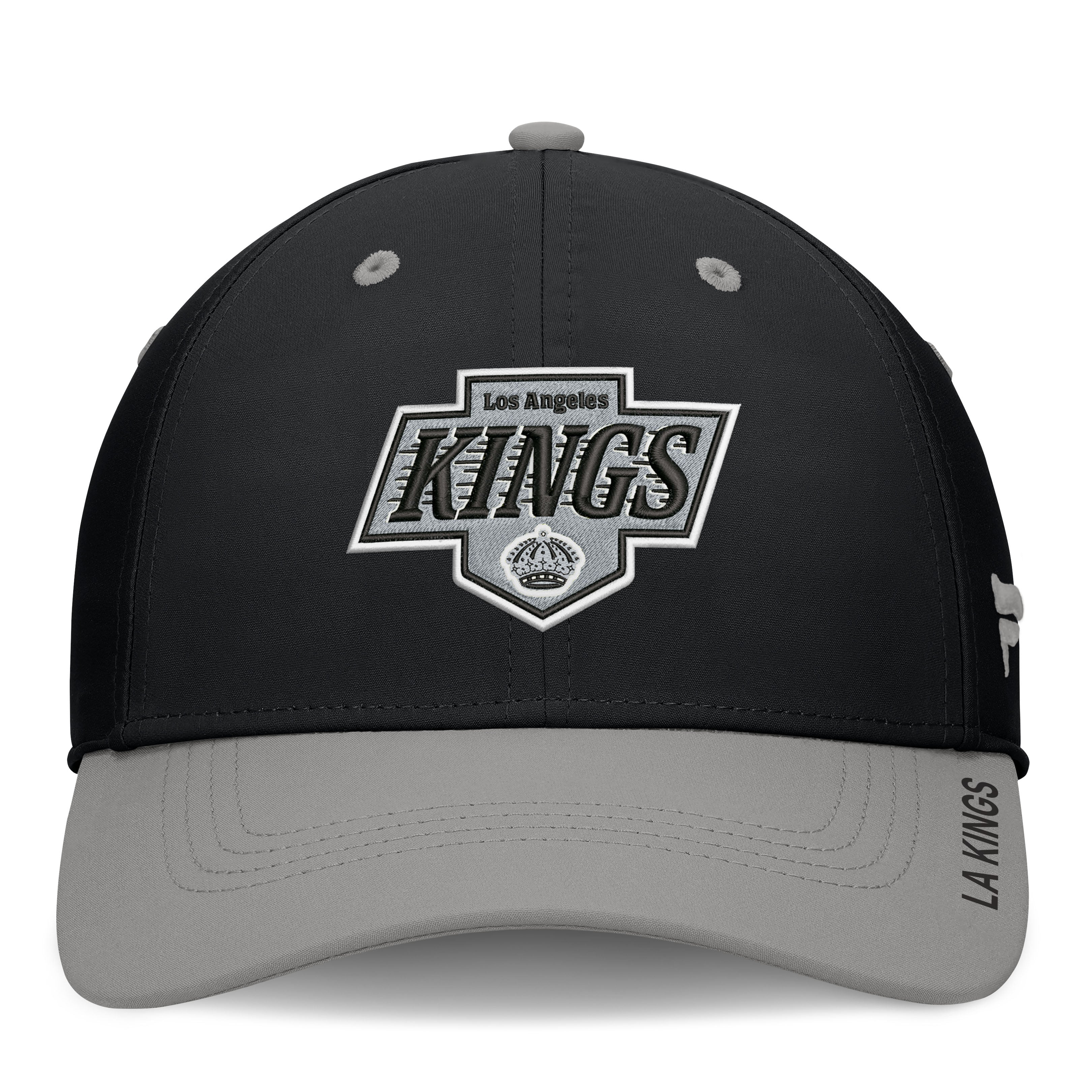 Men's Fanatics Black/Gray Los Angeles Kings Authentic Pro Rink Stretch Hat