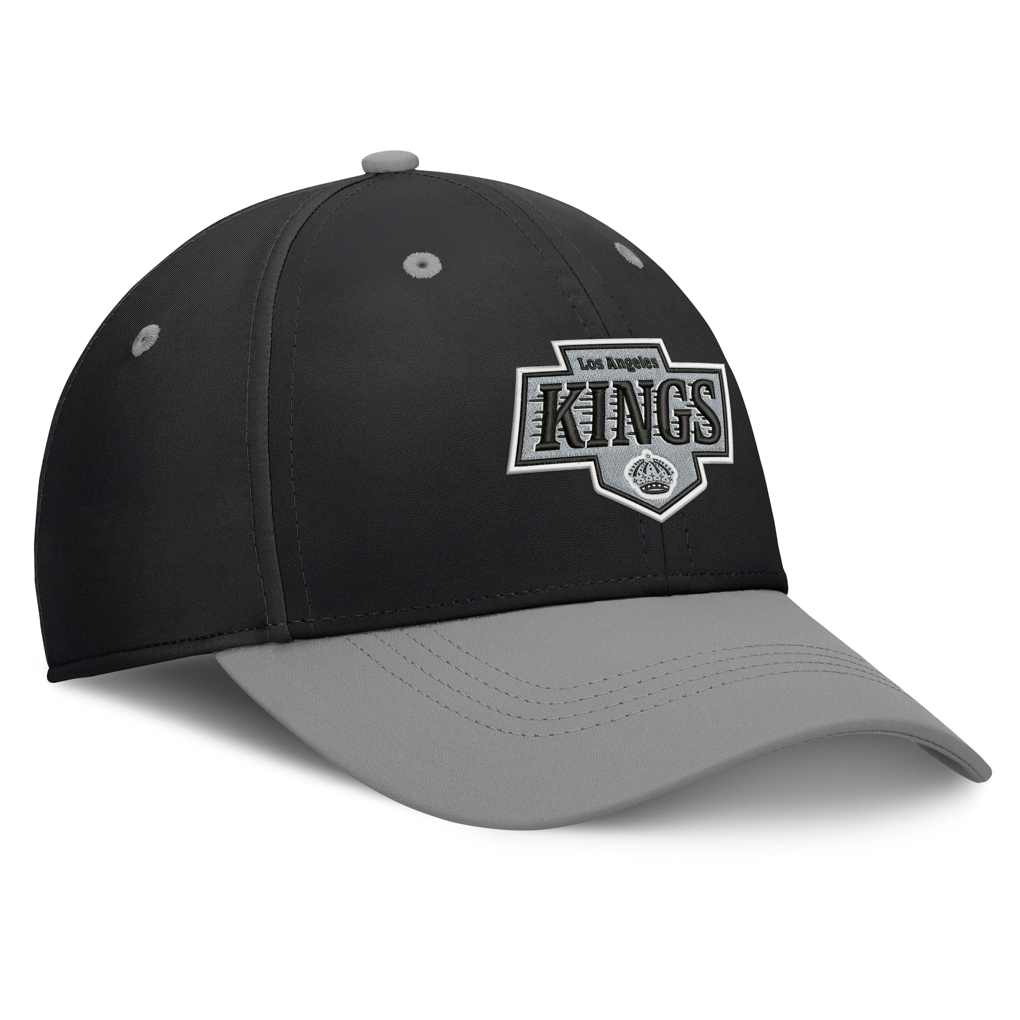 Men's Fanatics Black/Gray Los Angeles Kings Authentic Pro Rink Stretch Hat
