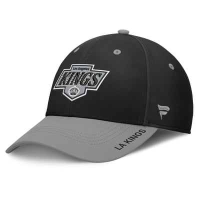 Men's Los Angeles Kings Fanatics Black/Gray Authentic Pro Rink Stretch Hat