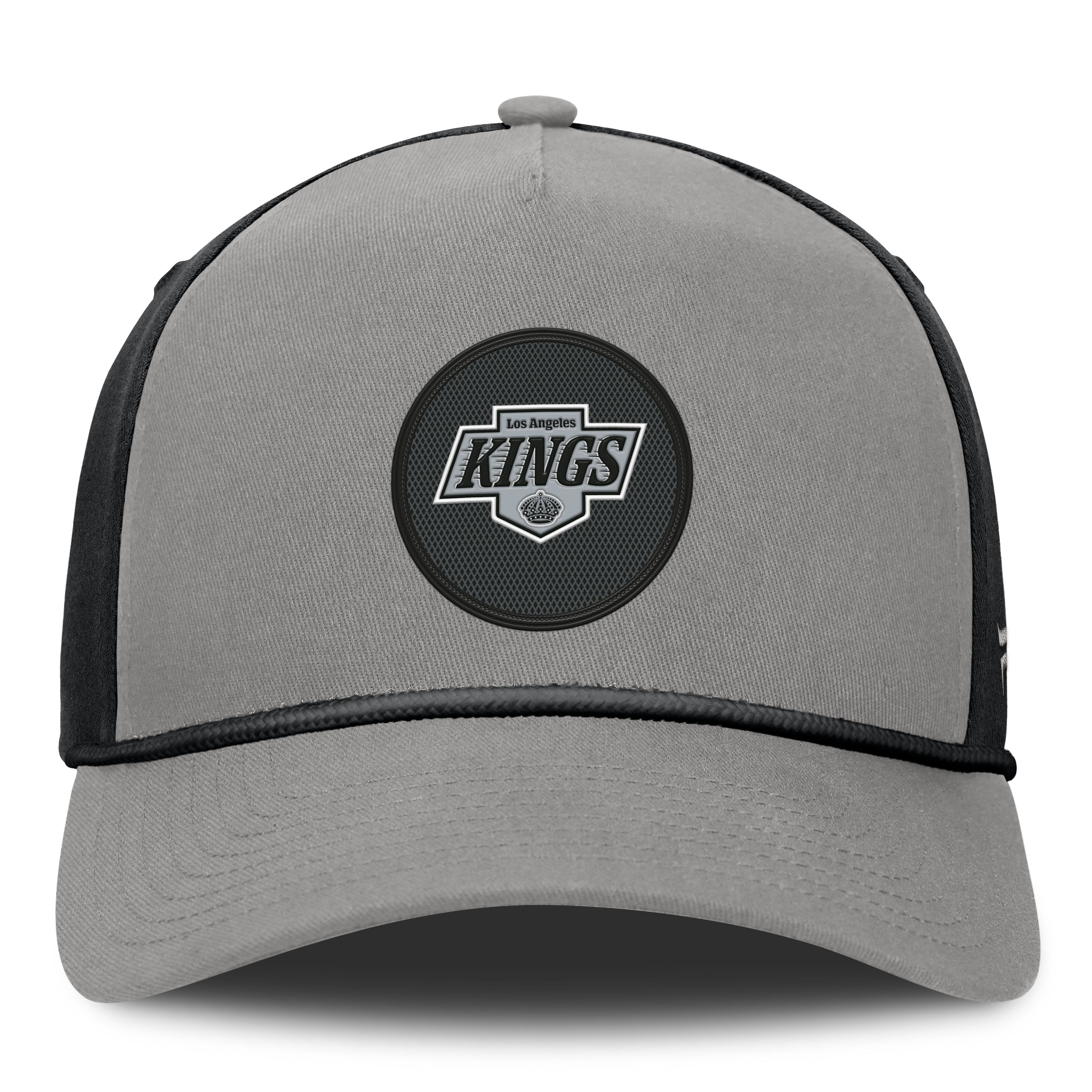 Casquette ajustable Fanatics grise authentique Los Angeles Kings Pro Rink A-Frame pour homme