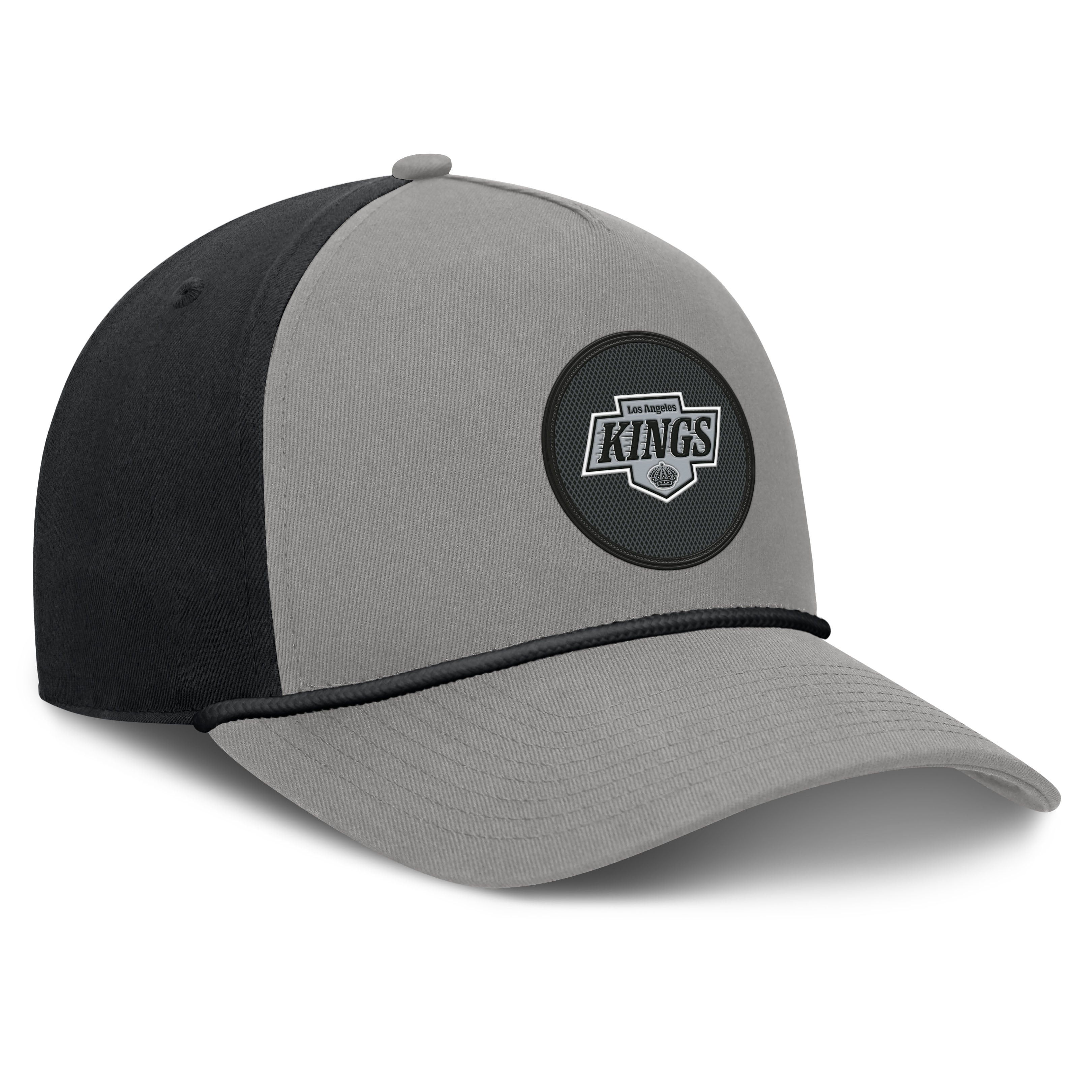 Casquette ajustable Fanatics grise authentique Los Angeles Kings Pro Rink A-Frame pour homme
