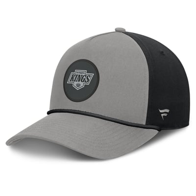 Men's Los Angeles Kings Fanatics Gray Authentic Pro Rink A-Frame Adjustable Hat