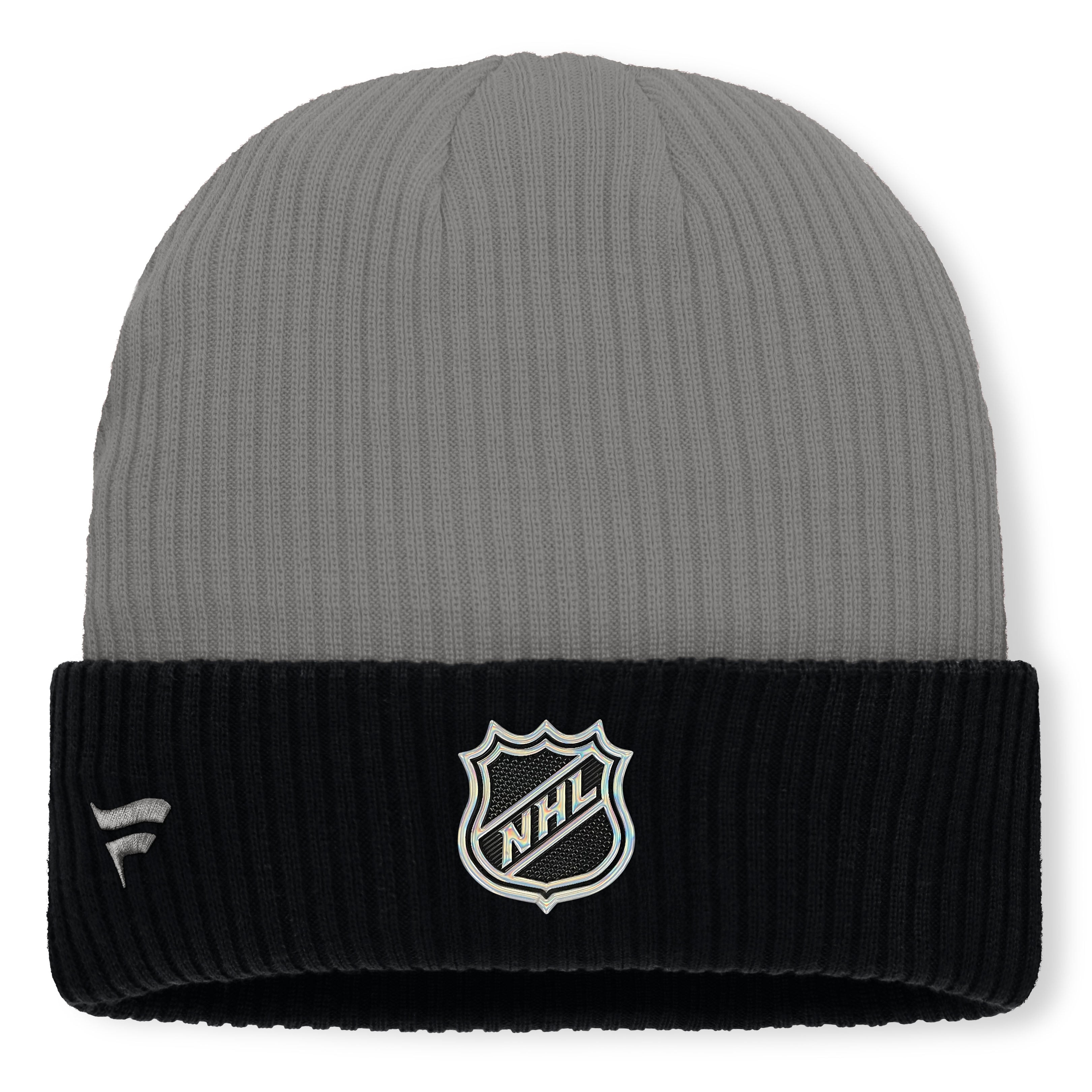 Bonnet à revers Fanatics gris pour homme, Los Angeles Kings Authentic Pro Rink