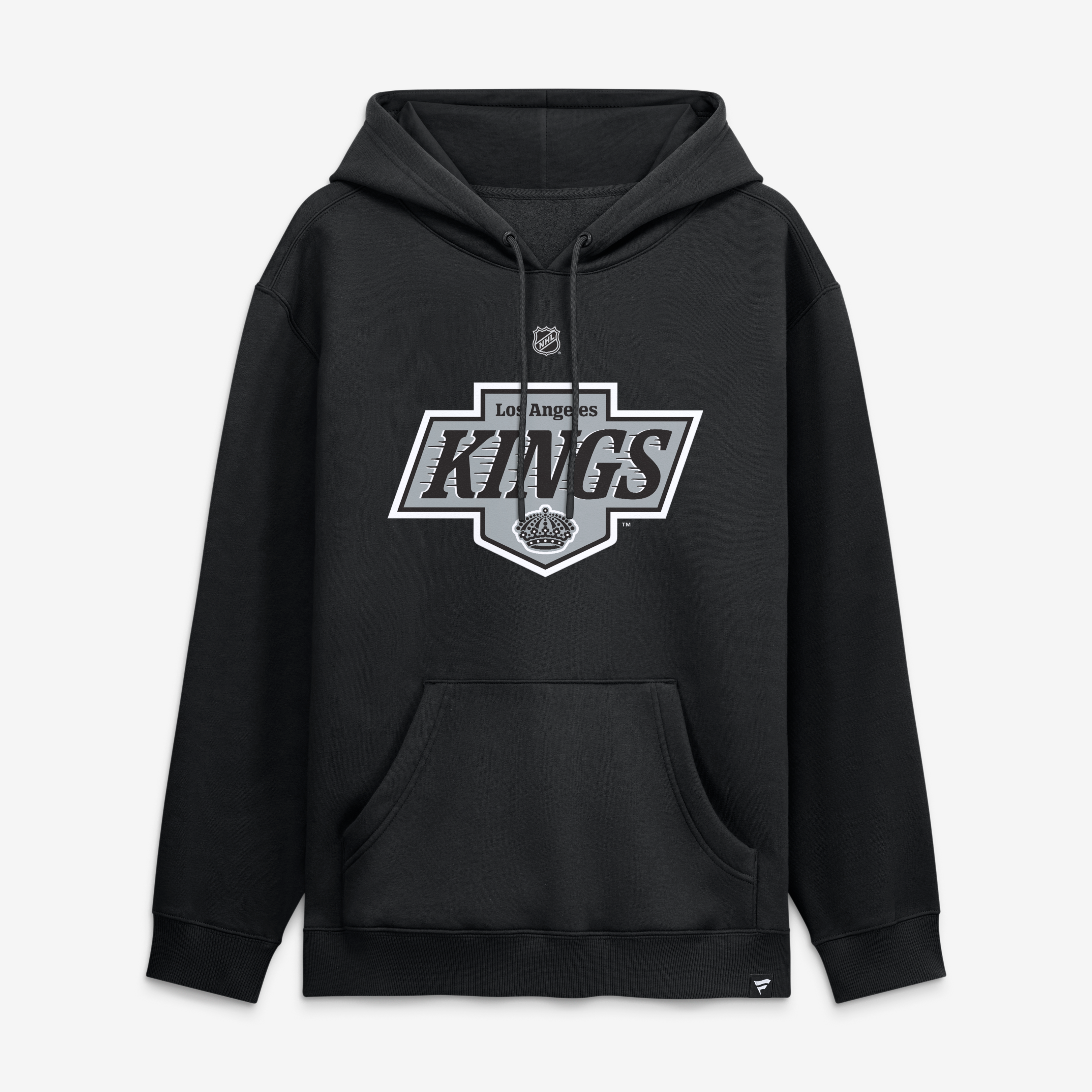 Men's Fanatics Mats Zuccarello Black Los Angeles Kings Authentic Stack Name & Number Hoodie