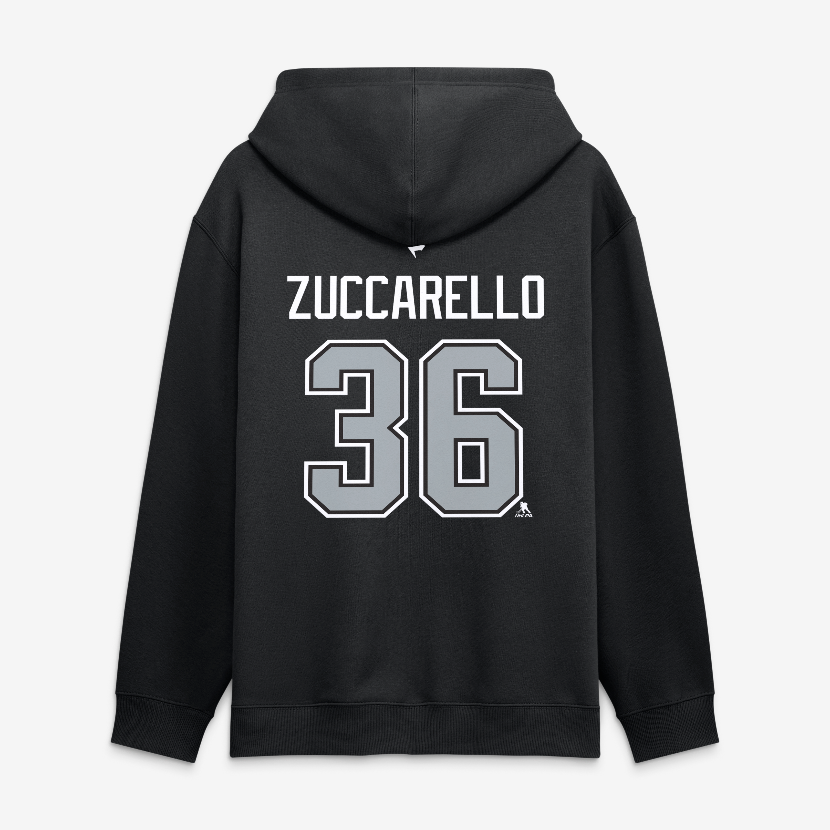 Men's Fanatics Mats Zuccarello Black Los Angeles Kings Authentic Stack Name & Number Hoodie