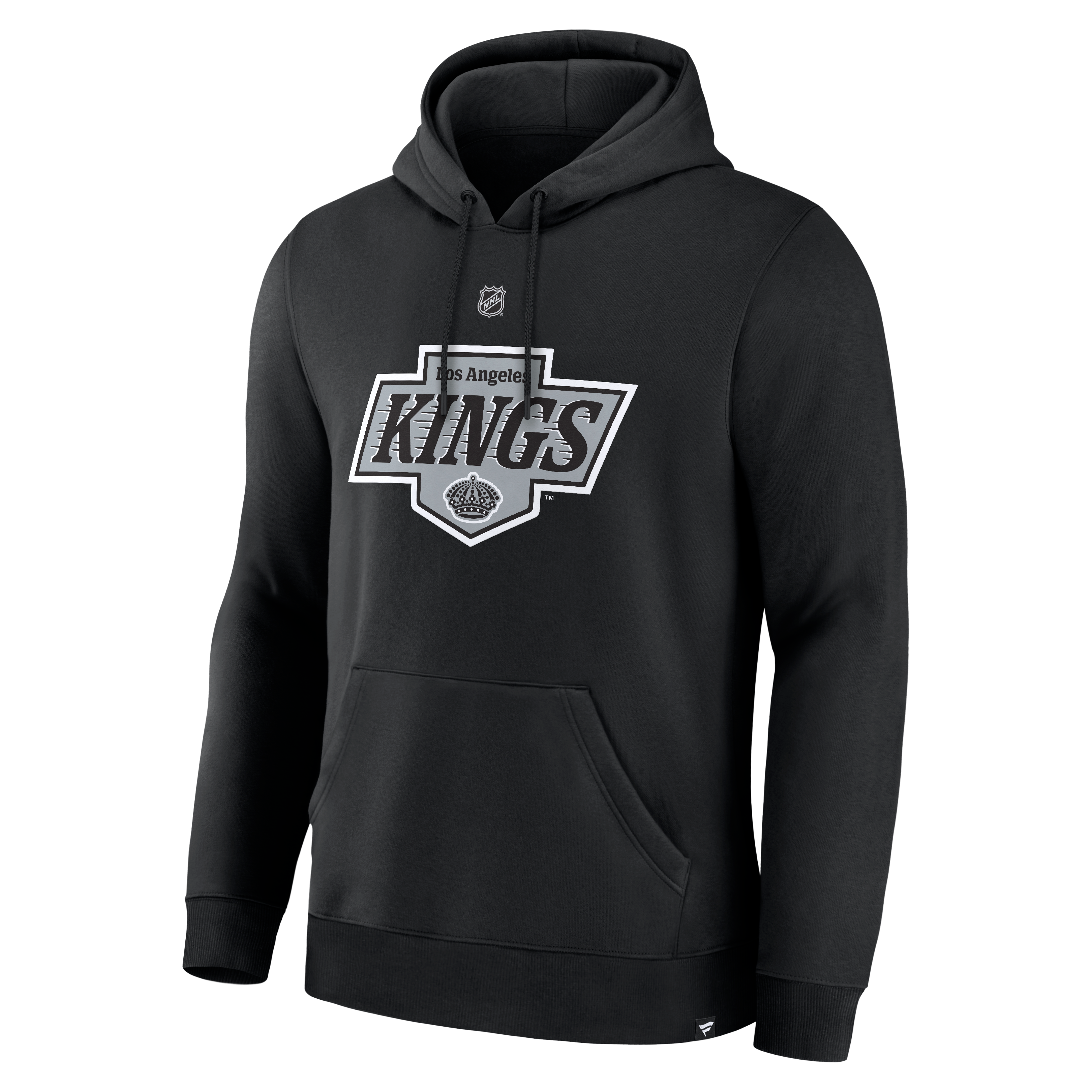 Men's Fanatics Mats Zuccarello Black Los Angeles Kings Authentic Stack Name & Number Hoodie