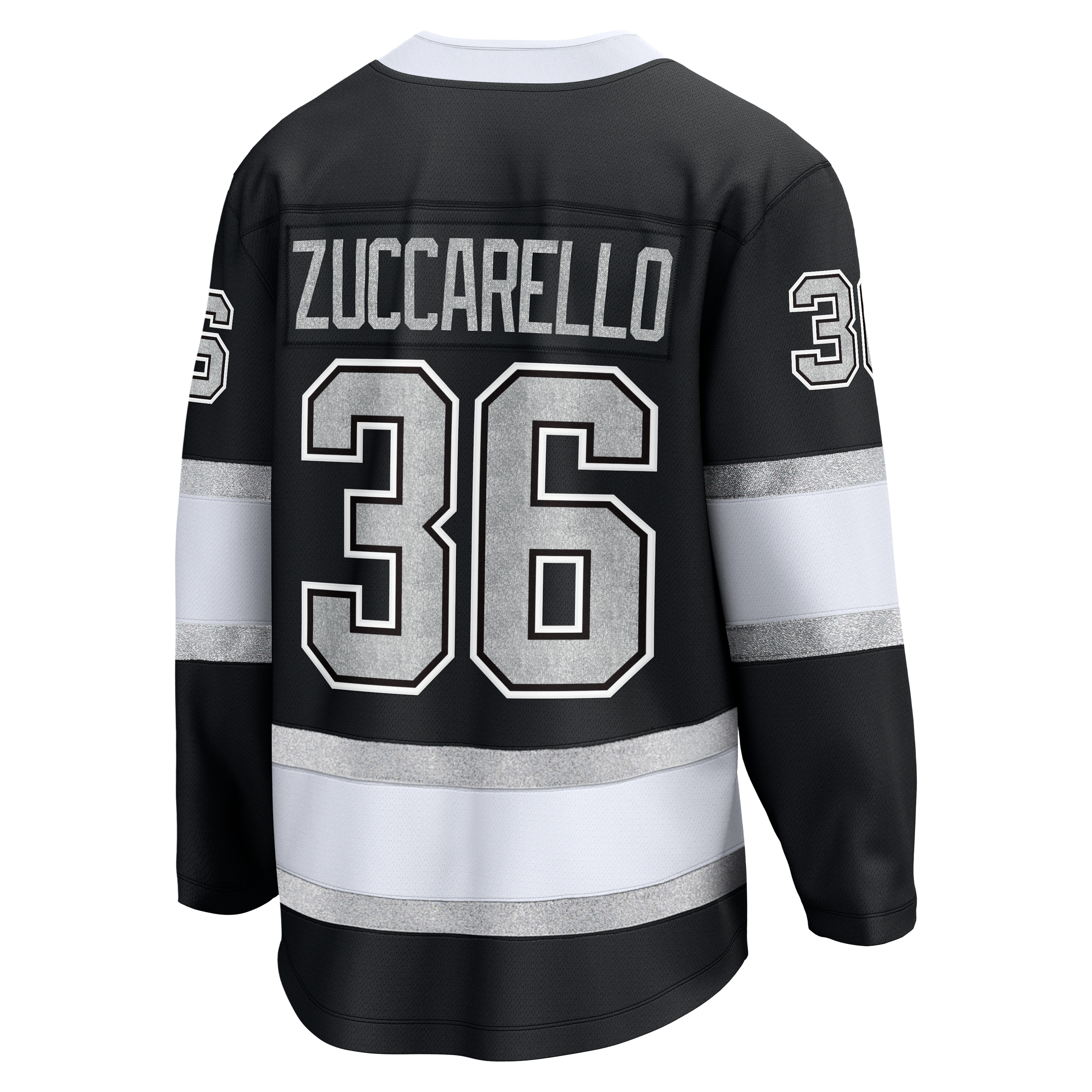 Maillot domicile Los Angeles Kings pour homme, modèle Zuccarello noir, de la marque Fanatics.