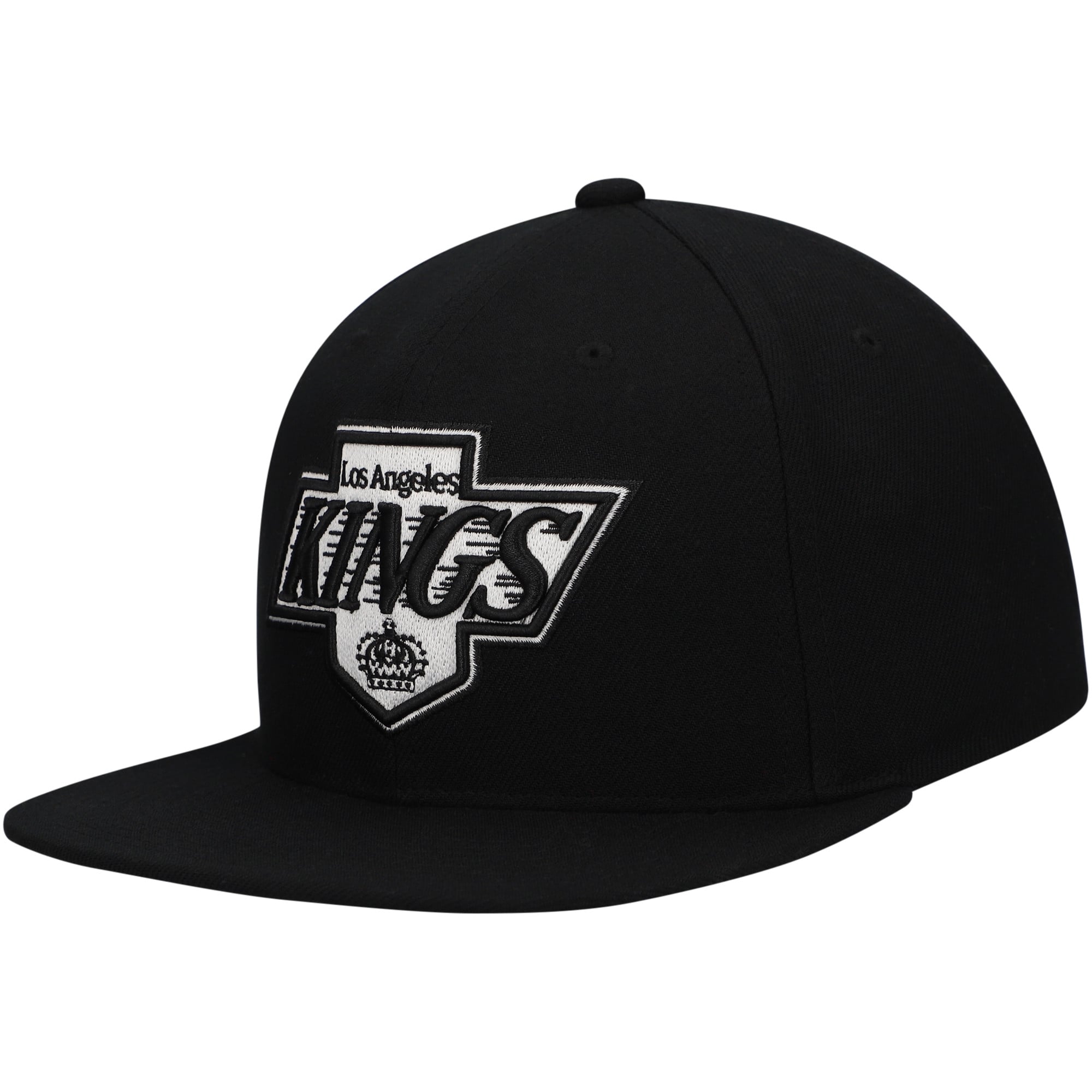 Men's Mitchell & Ness  Black Los Angeles Kings Team Snapback Hat