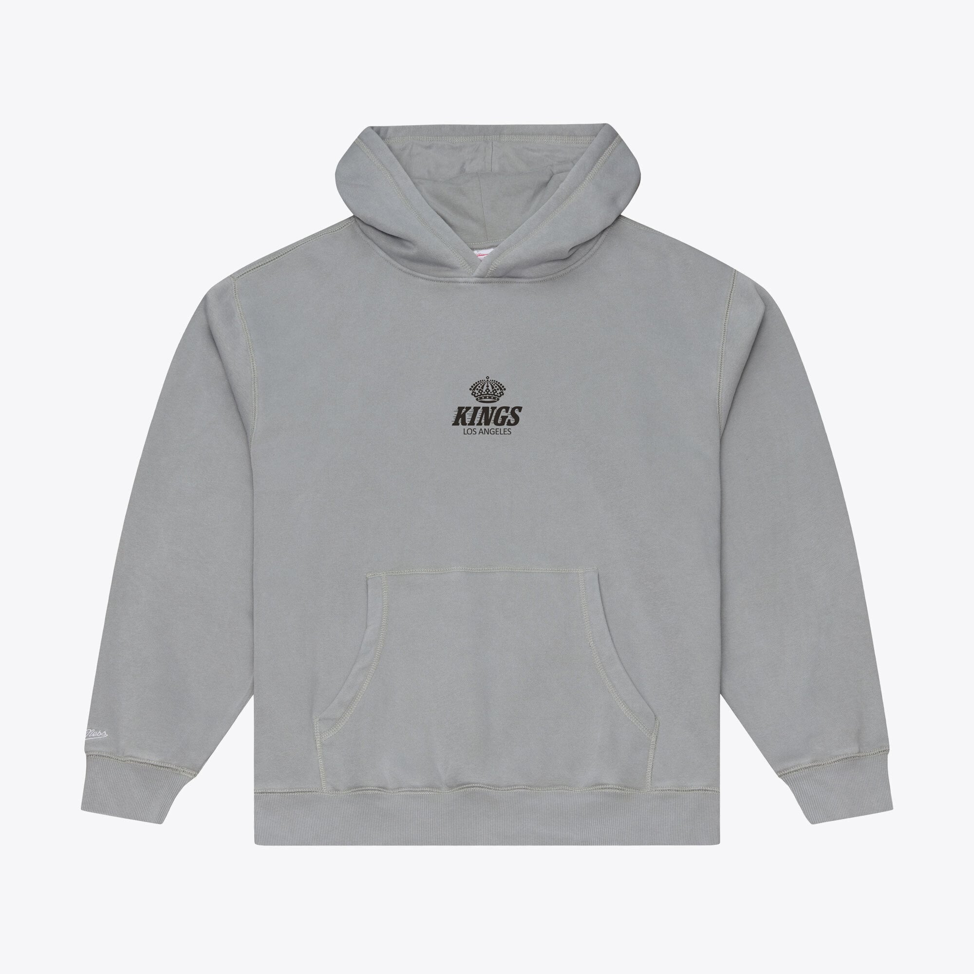 Men's Mitchell & Ness Gray Los Angeles Kings Core Essentials Hoodie