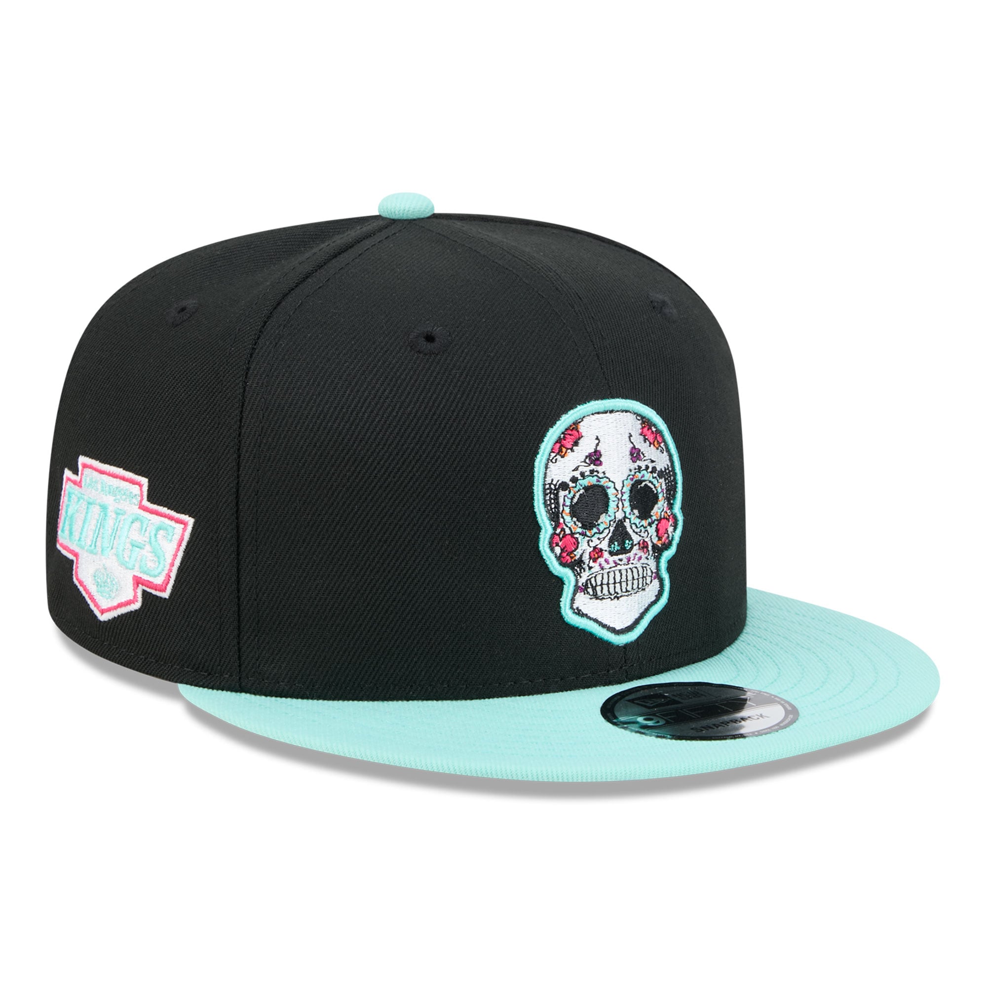 Casquette Snapback 9FIFTY noire Los Angeles Kings Dia De Los Muertos New Era pour hommes