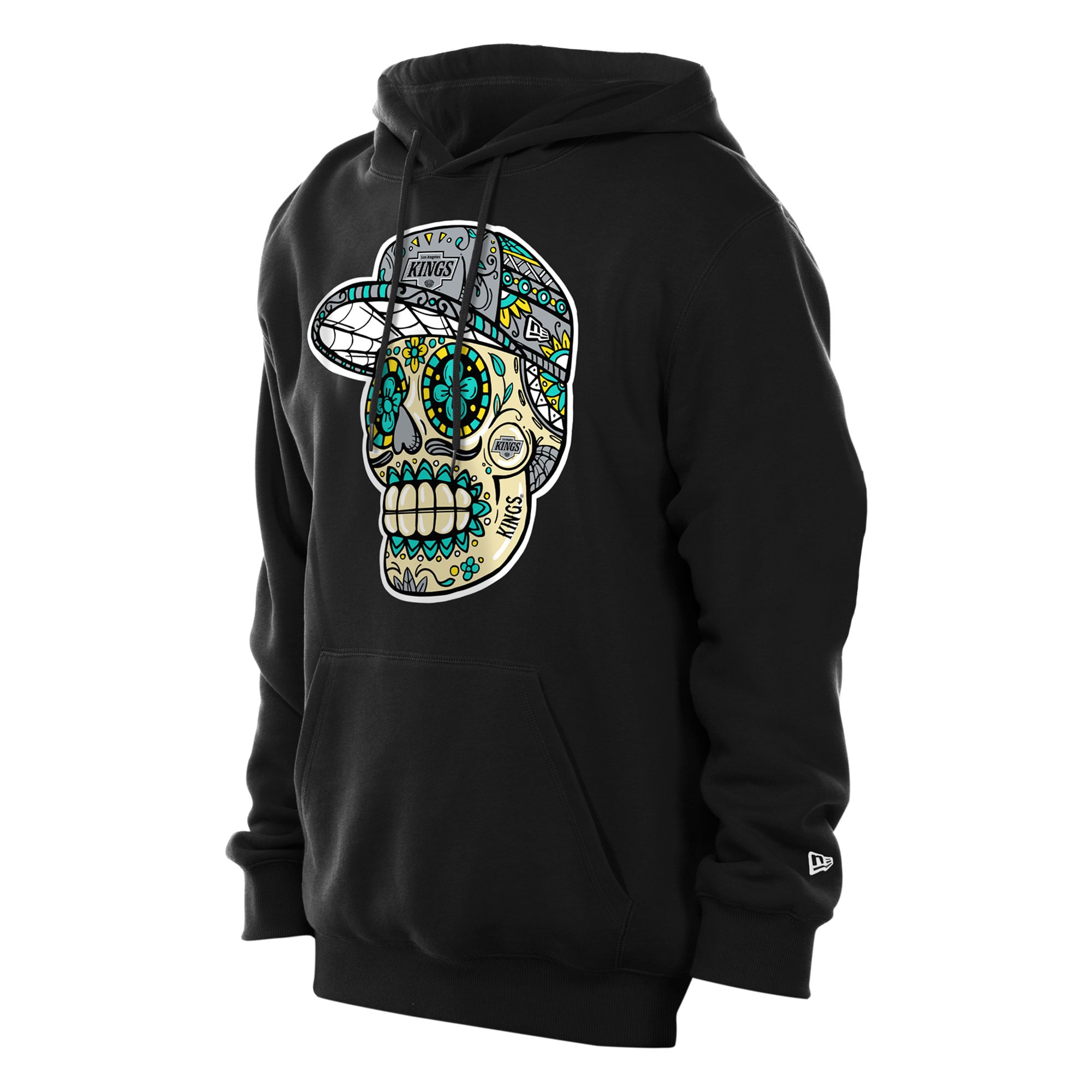 Sweat à capuche noir los Angeles Kings Día de Muertos New Era pour hommes
