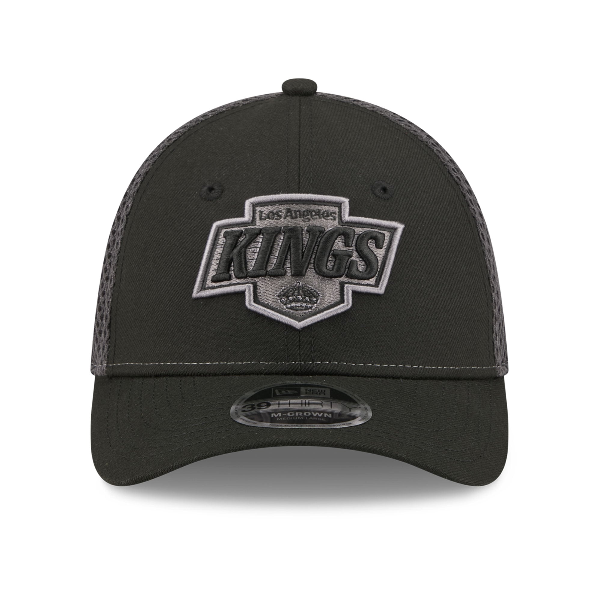 Casquette extensible New Era noire Los Angeles Kings Neo Mesh 39THIRTY M-Crown pour homme